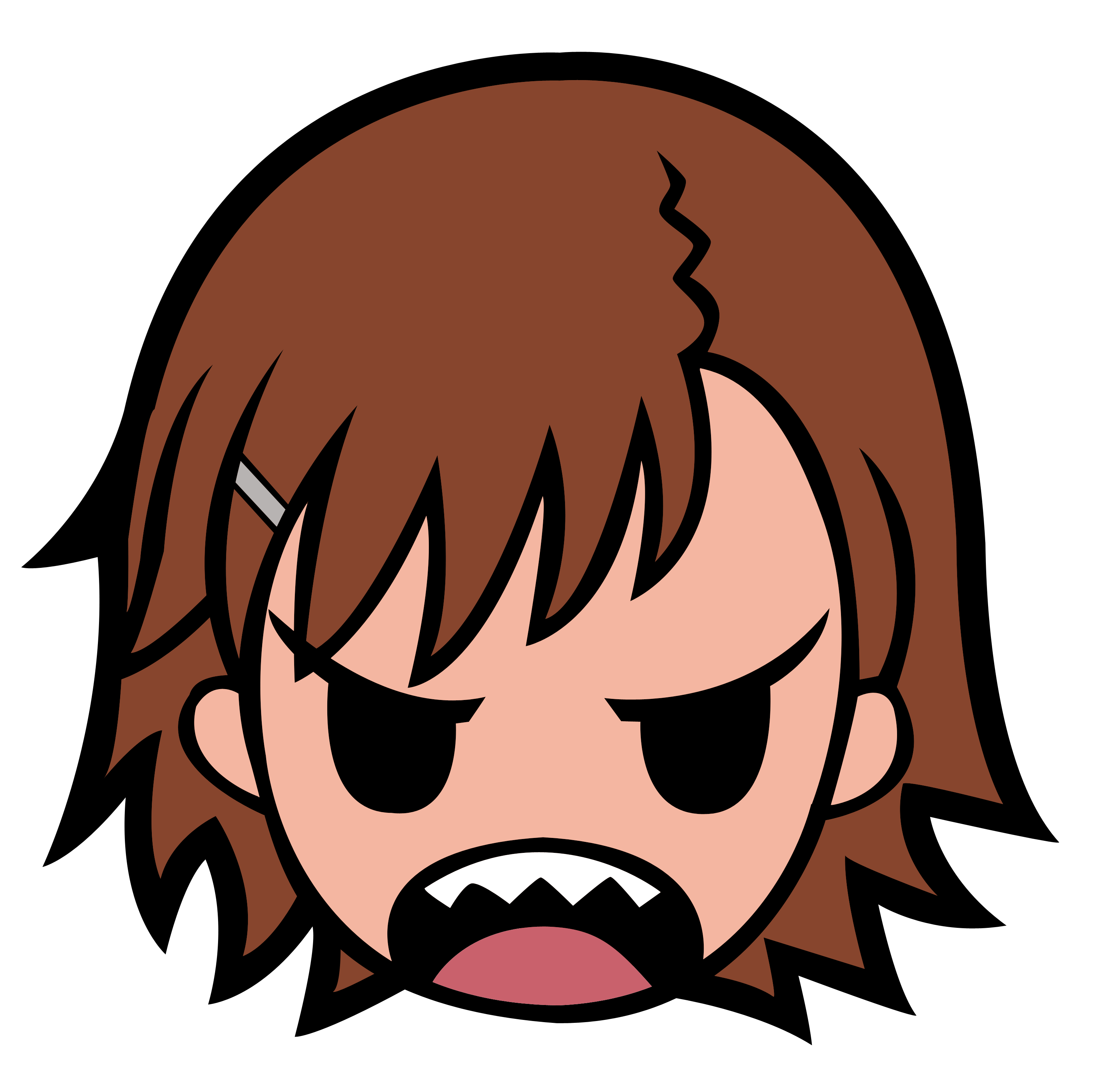 Anime 3005x3000 Misaka Mikoto anime girls anime To Aru Kagaku no Railgun angry face brunette simple background black background