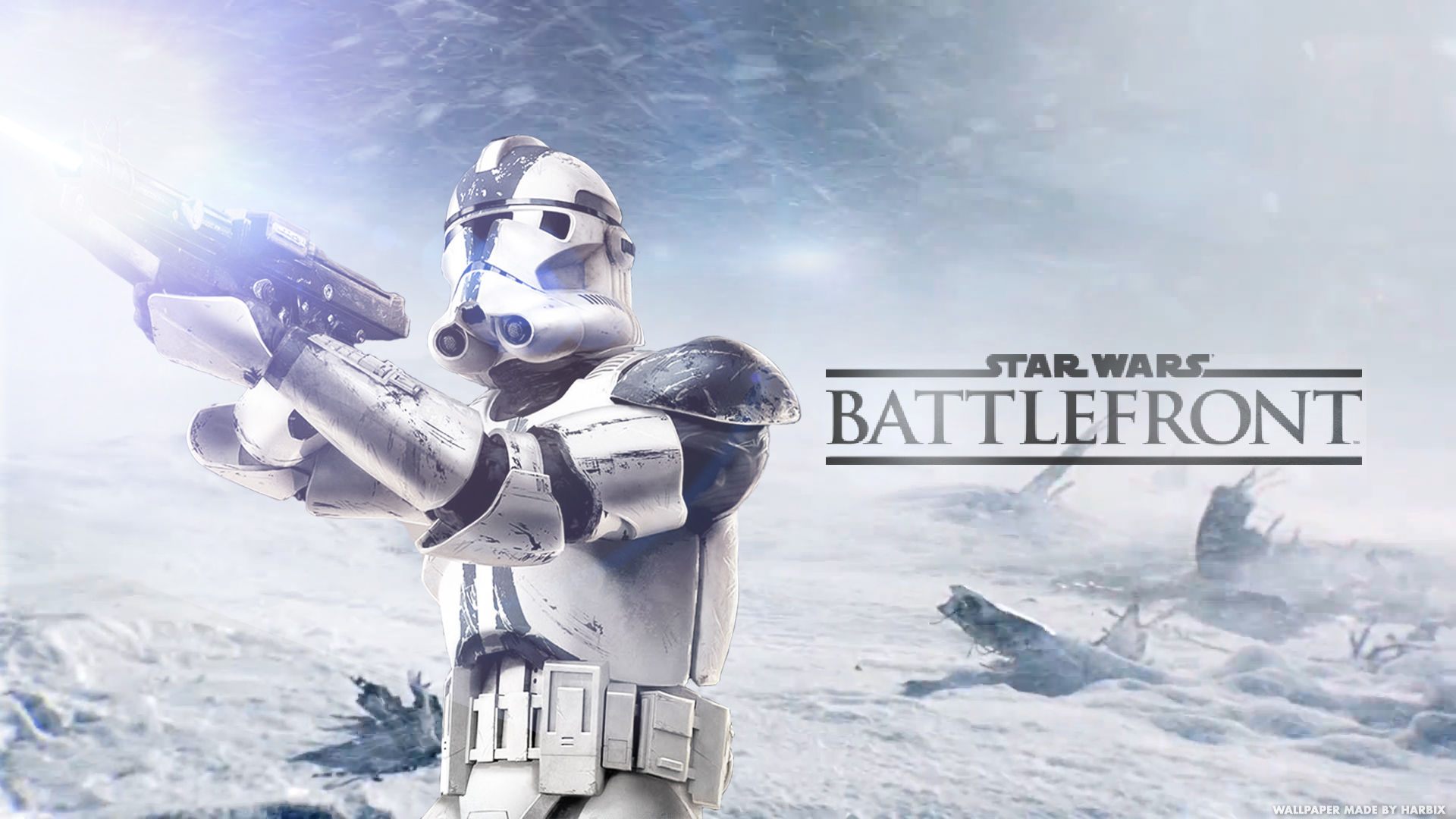 General 1920x1080 Star Wars video games Star Wars: Battlefront blaster PC gaming science fiction clone trooper video game art