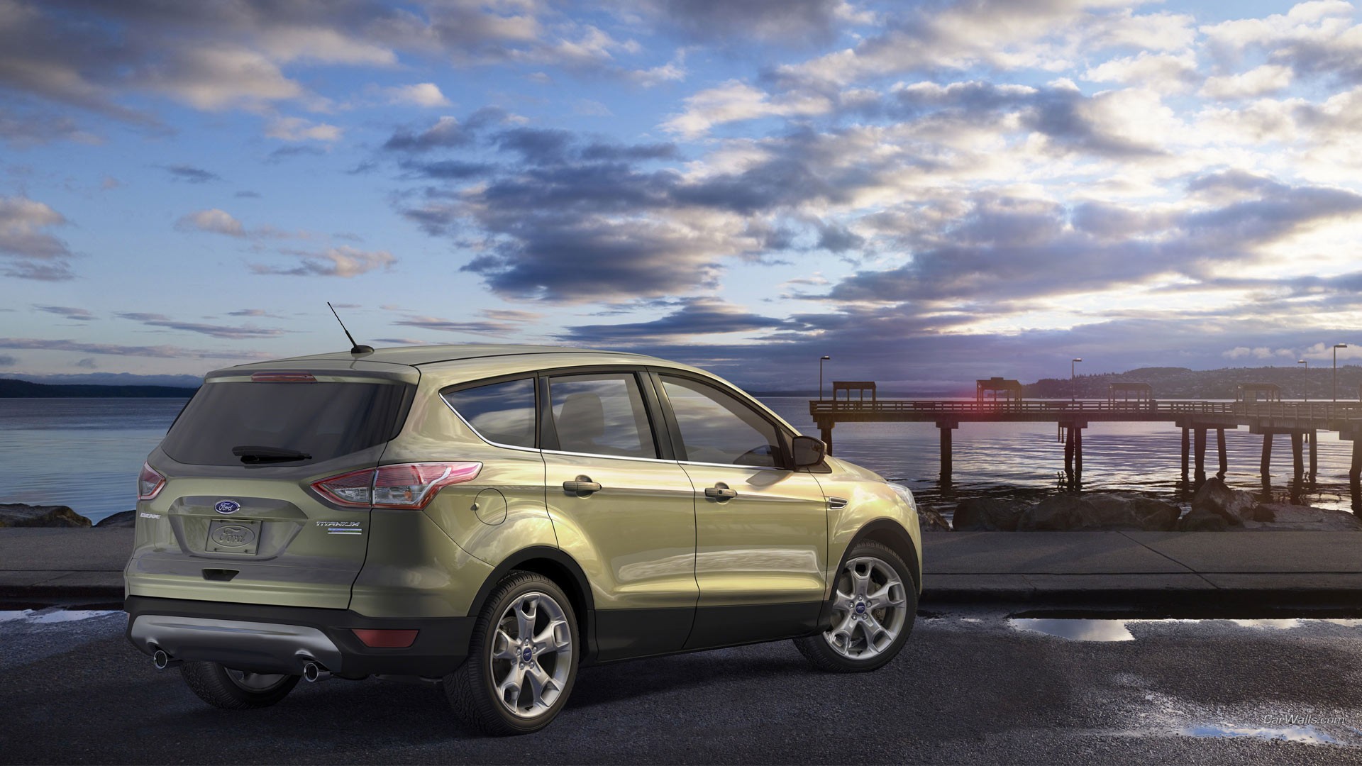 General 1920x1080 car Ford SUV green cars vehicle Ford Kuga Ford Escape
