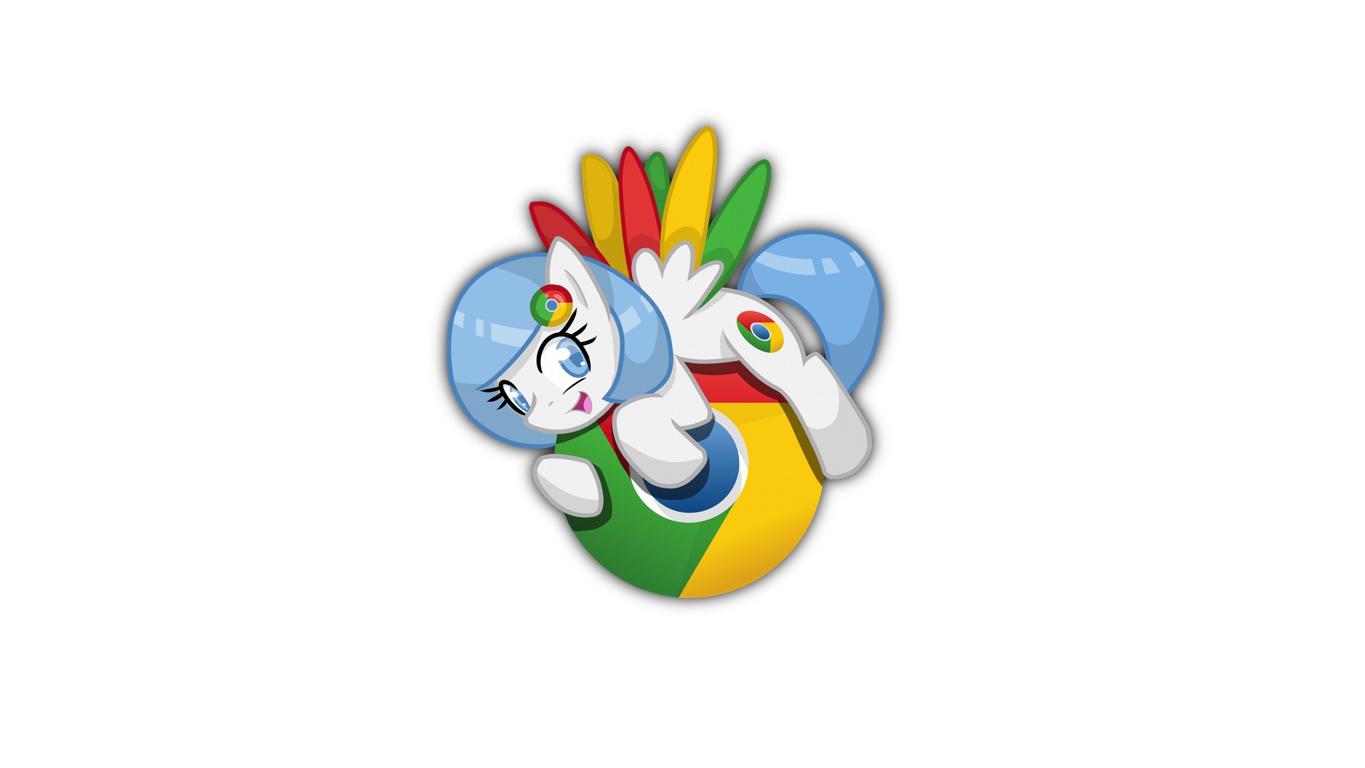 General 1920x1080 Google Chrome My Little Pony white background simple background Software Browser Google cartoon