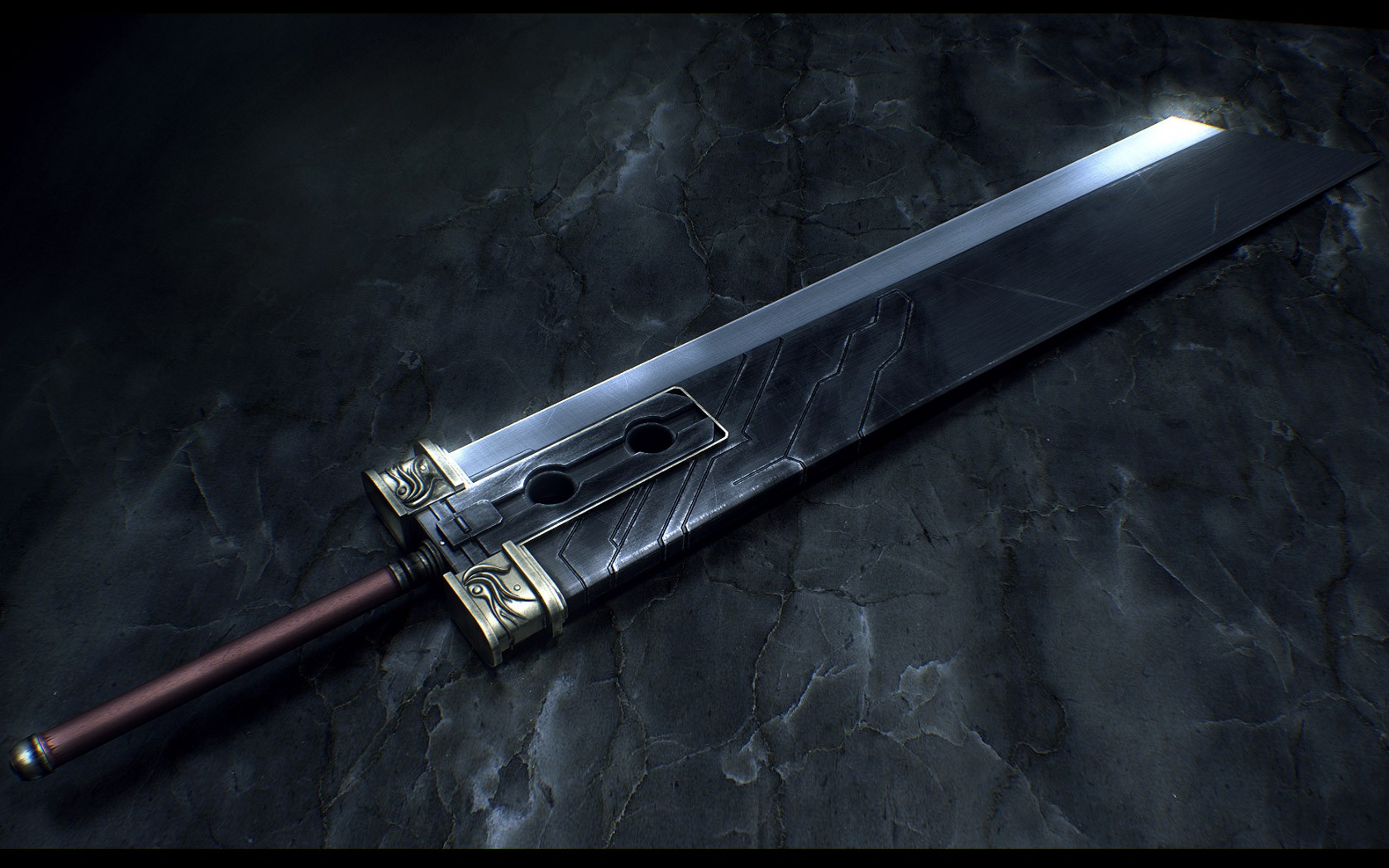General 1680x1050 buster sword Final Fantasy VII video games sword