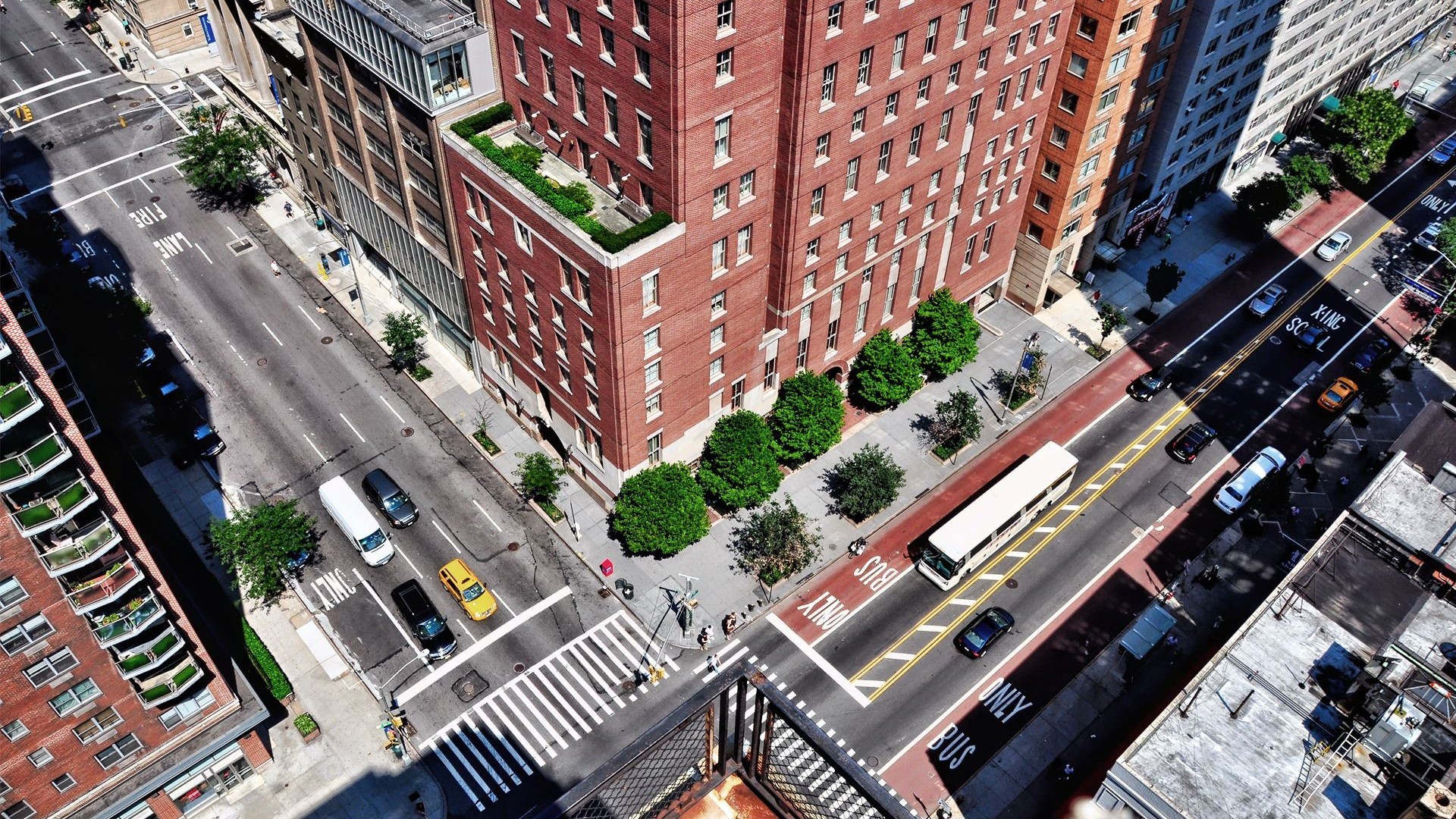 General 1920x1080 cityscape building road balcony intersections apartments high angle