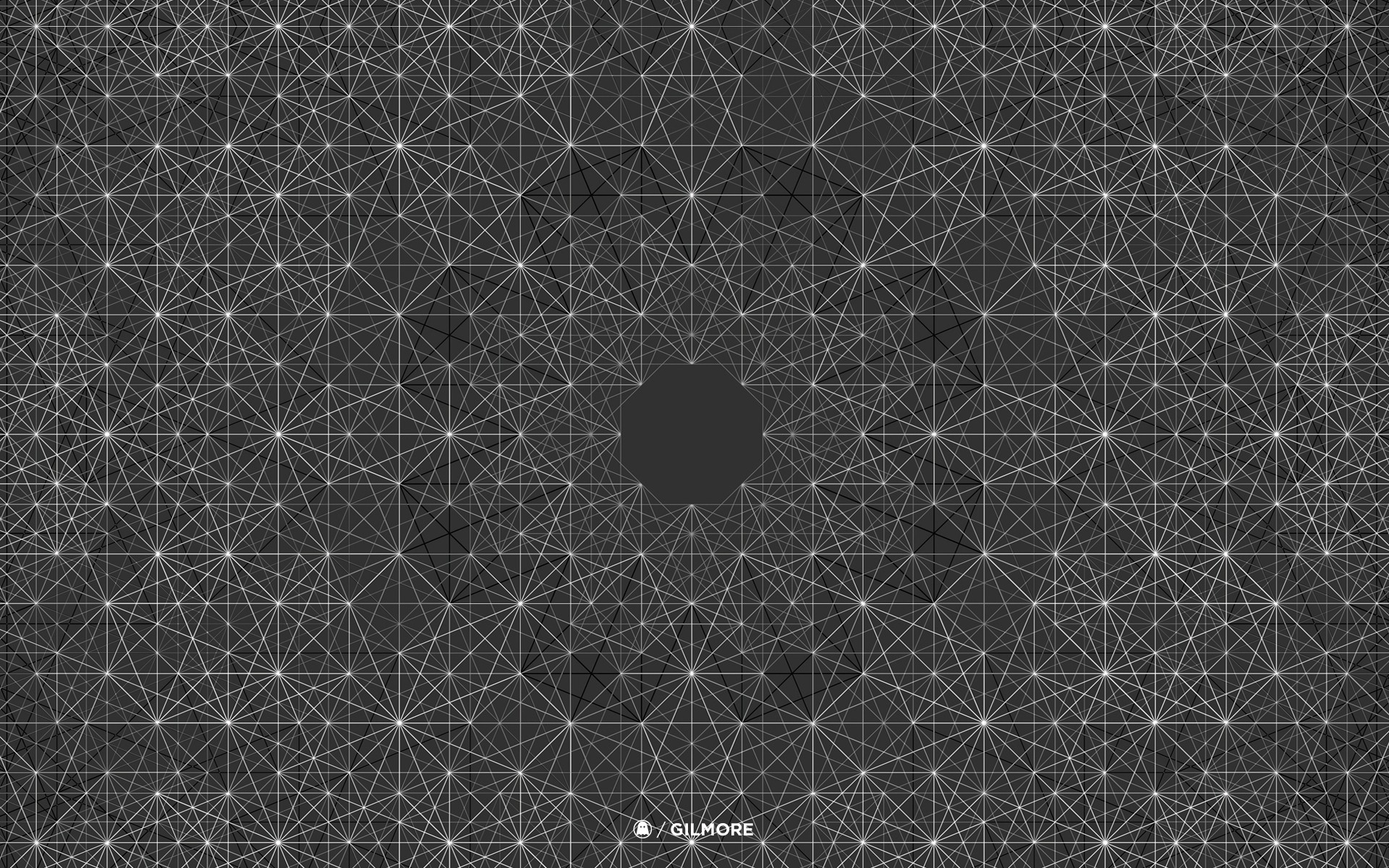 General 1920x1200 Andy Gilmore symmetry abstract monochrome geometry pattern