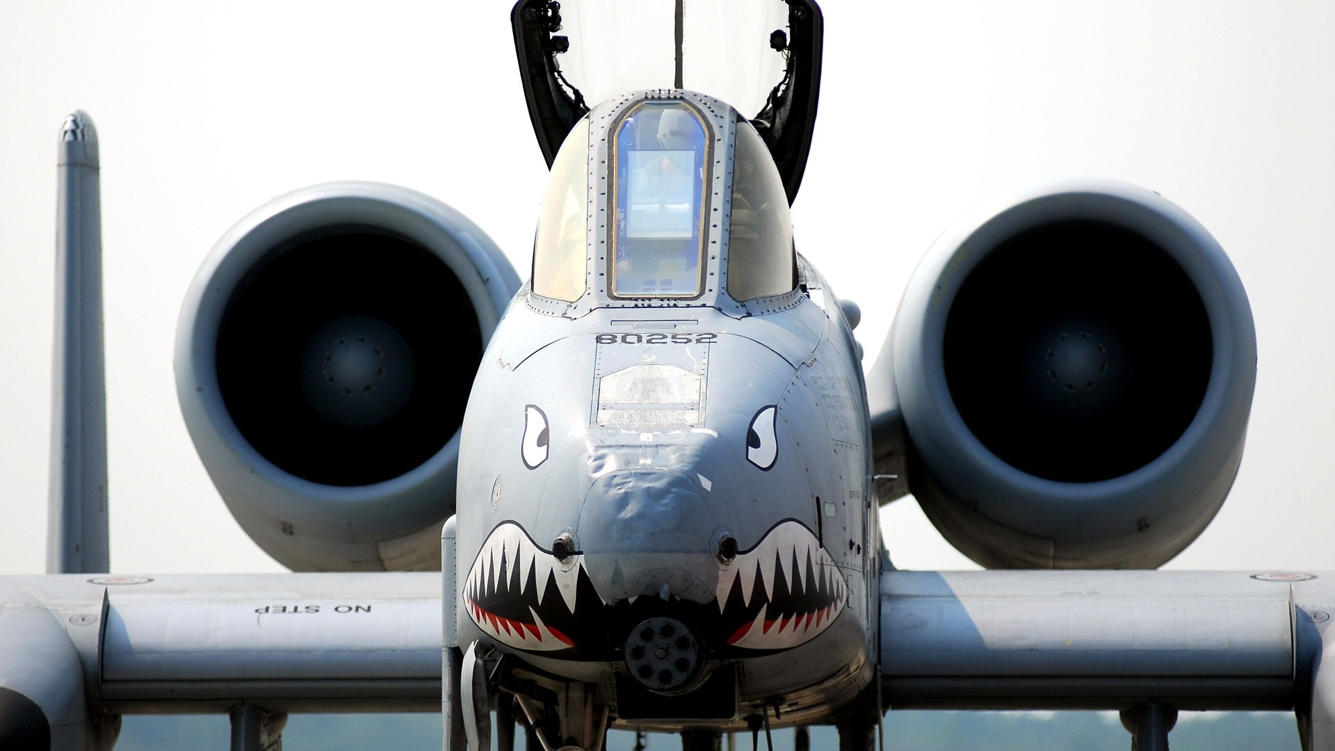 General 1920x1080 military aircraft airplane jets military aircraft Fairchild Republic A-10 Thunderbolt II military vehicle vehicle American aircraft pilot frontal view