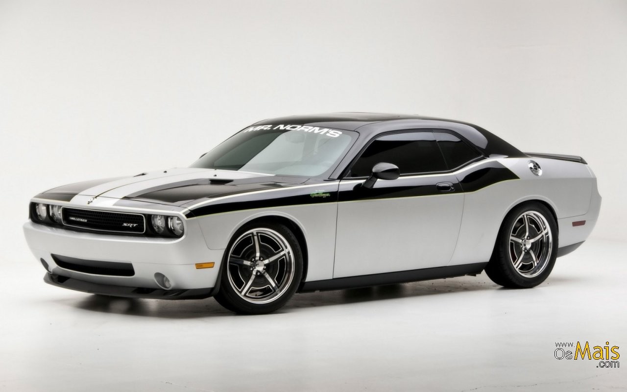 General 1280x800 car Dodge Challenger Dodge white cars vehicle muscle cars American cars Stellantis
