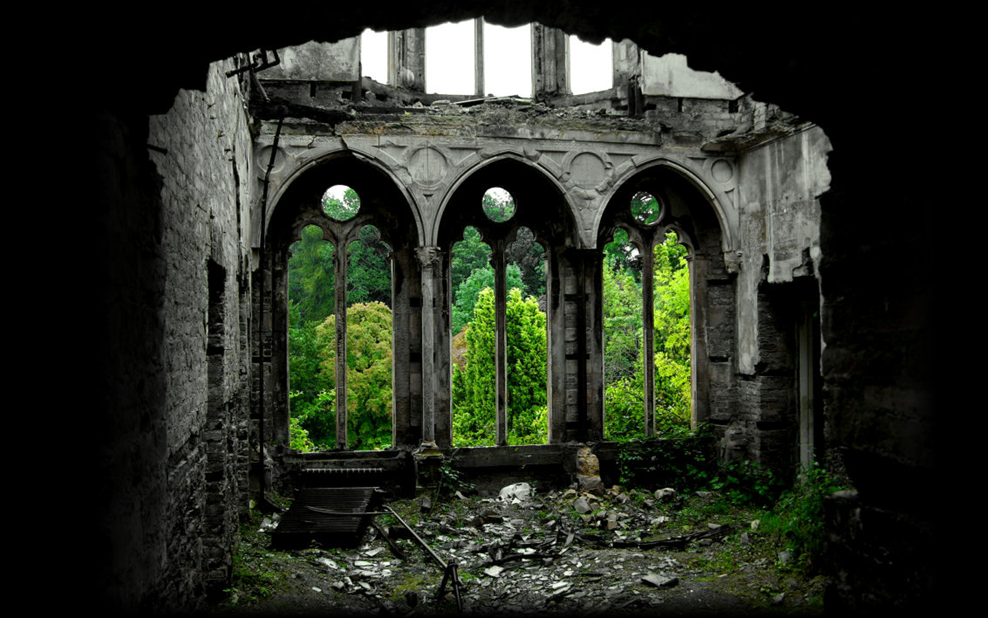 General 1440x900 abandoned green ruins