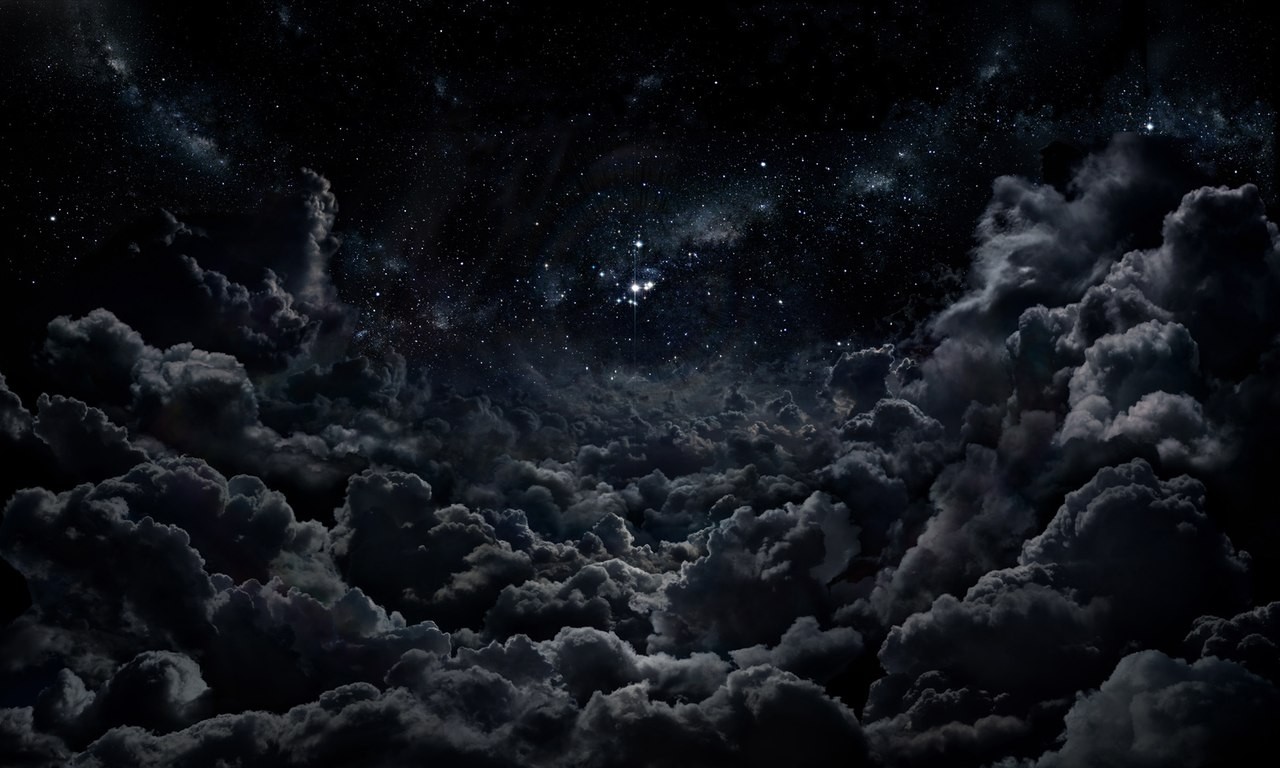 General 1280x768 clouds night stars digital art artwork space space art