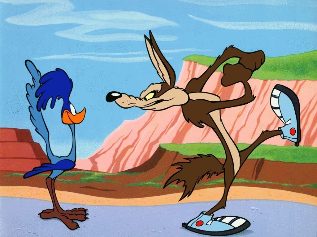 General 1024x768 Road Runner cartoon Looney Tunes TV series Wile E. Coyote digital art