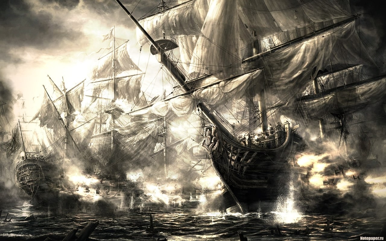 General 1280x800 ship monochrome pirates Empire: Total War PC gaming video games video game art Creative Assembly