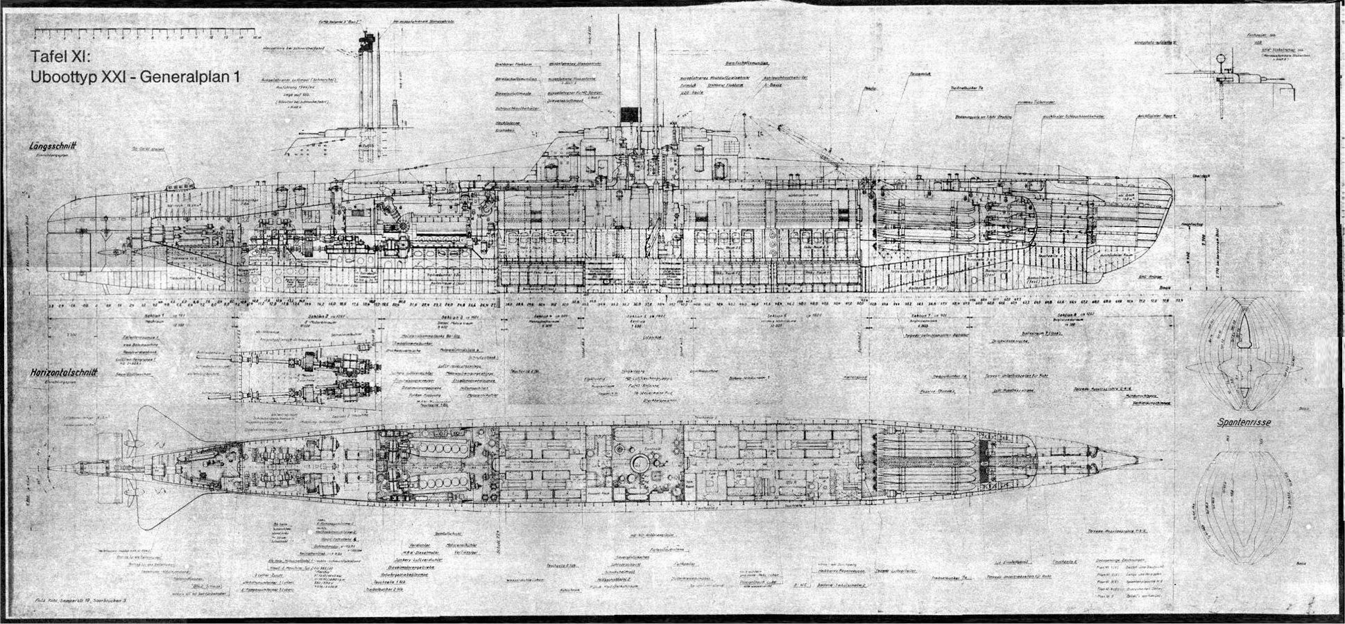 General 1939x900 blueprints submarine vehicle Type XXI U-Boat Kriegsmarine German concept art