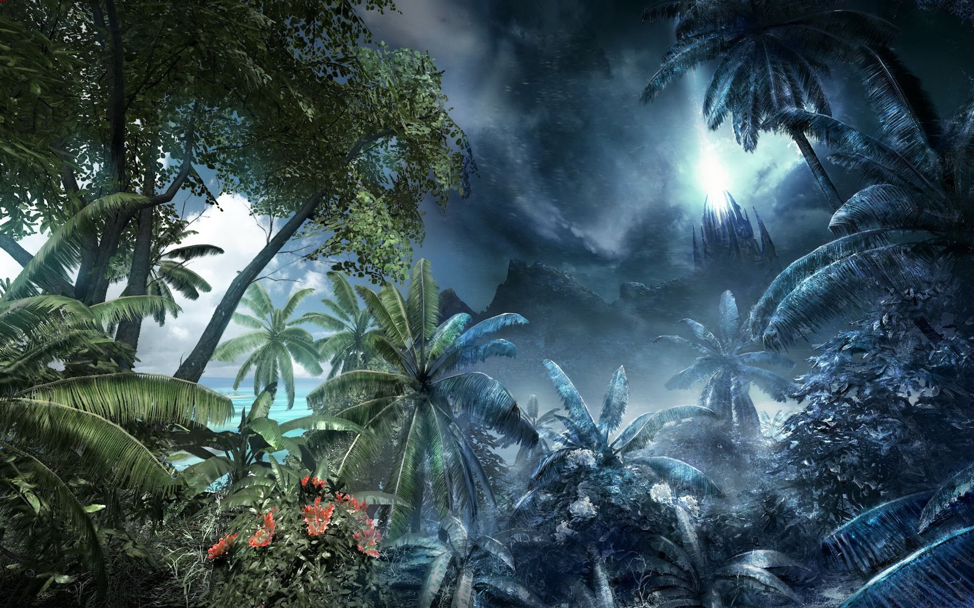 General 1920x1200 Crysis video games PC gaming jungle video game art plants trees