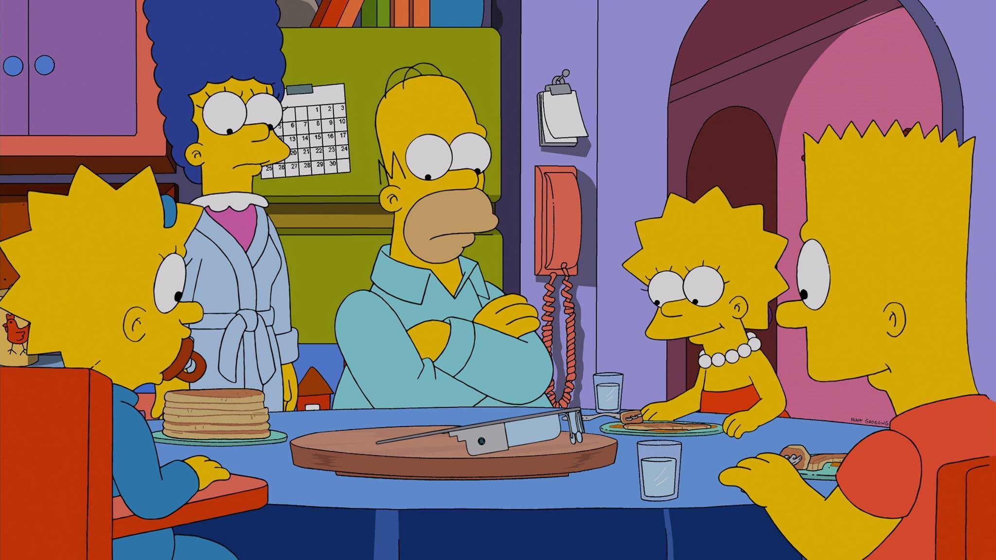 General 2048x1152 Lisa Simpson Bart Simpson Maggie Simpson Marge Simpson Homer Simpson TV series cartoon