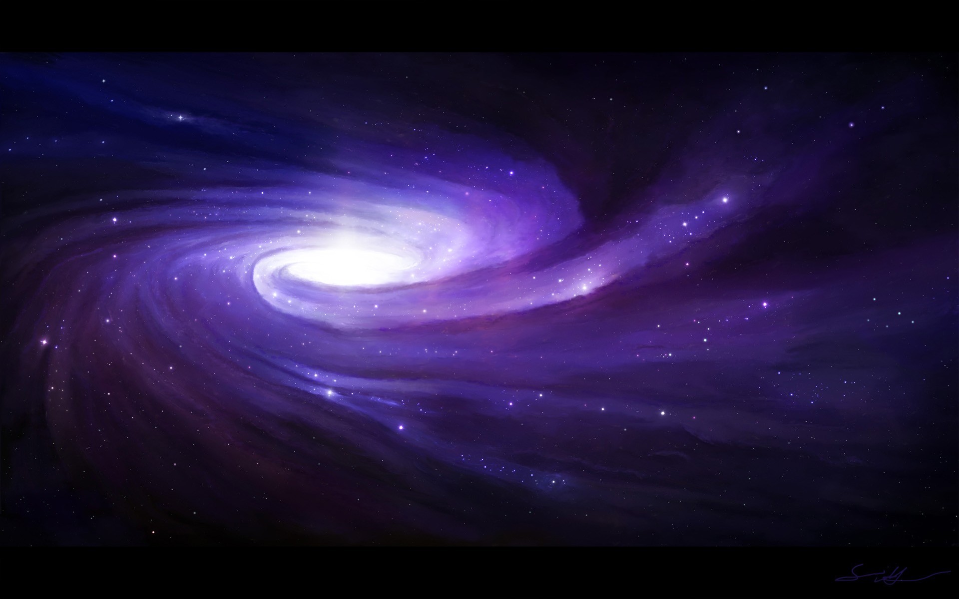 General 1920x1200 galaxy spiral galaxy space art space digital art