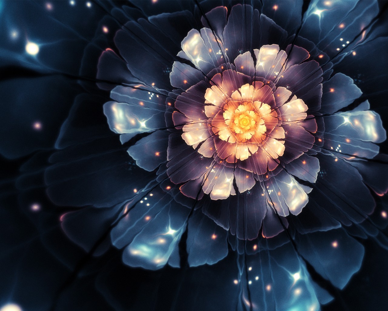 General 1280x1024 abstract fractal fractal flowers flowers plants digital art