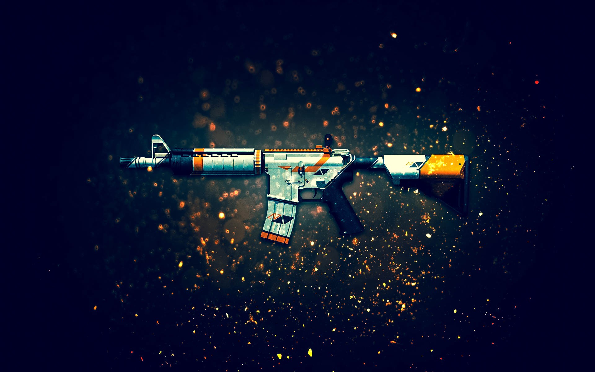 General 1920x1200 Counter-Strike: Global Offensive M4A4 assault rifle weapon gun PC gaming video games