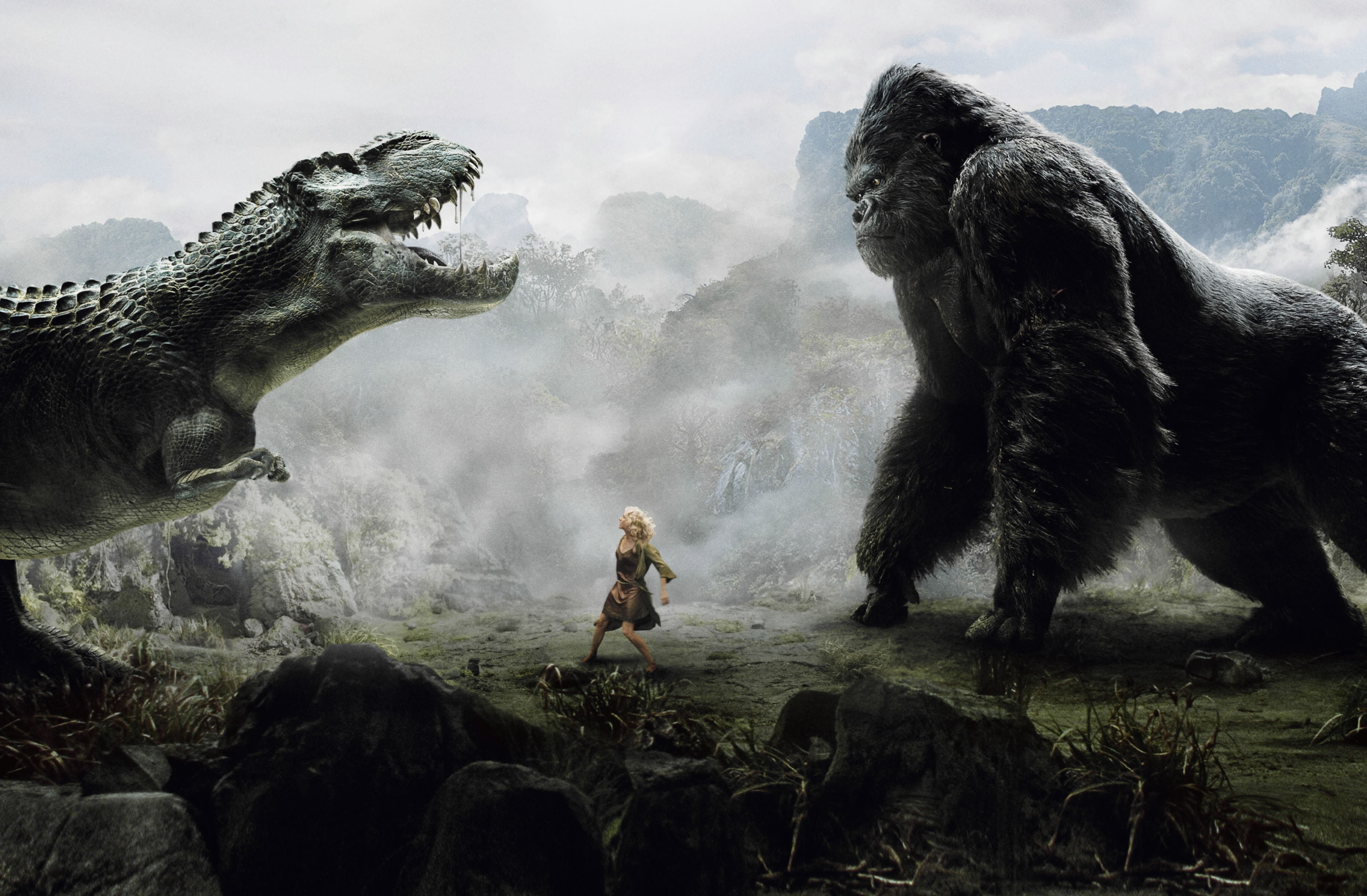 General 3700x2426 King Kong Naomi Watts 2005 (Year) dinosaurs movies creature digital art