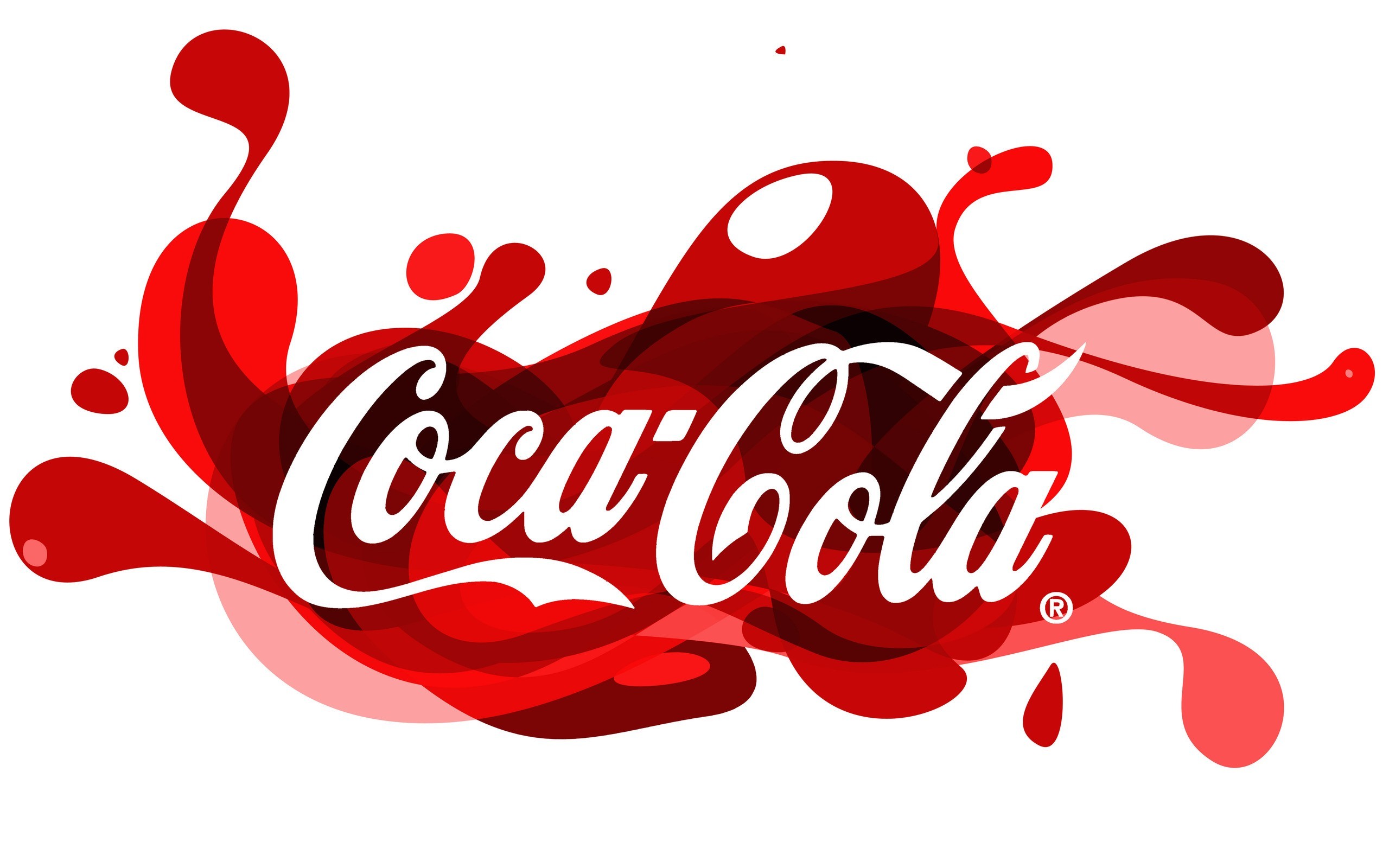 General 2560x1600 Coca-Cola logo simple background white background red white brand