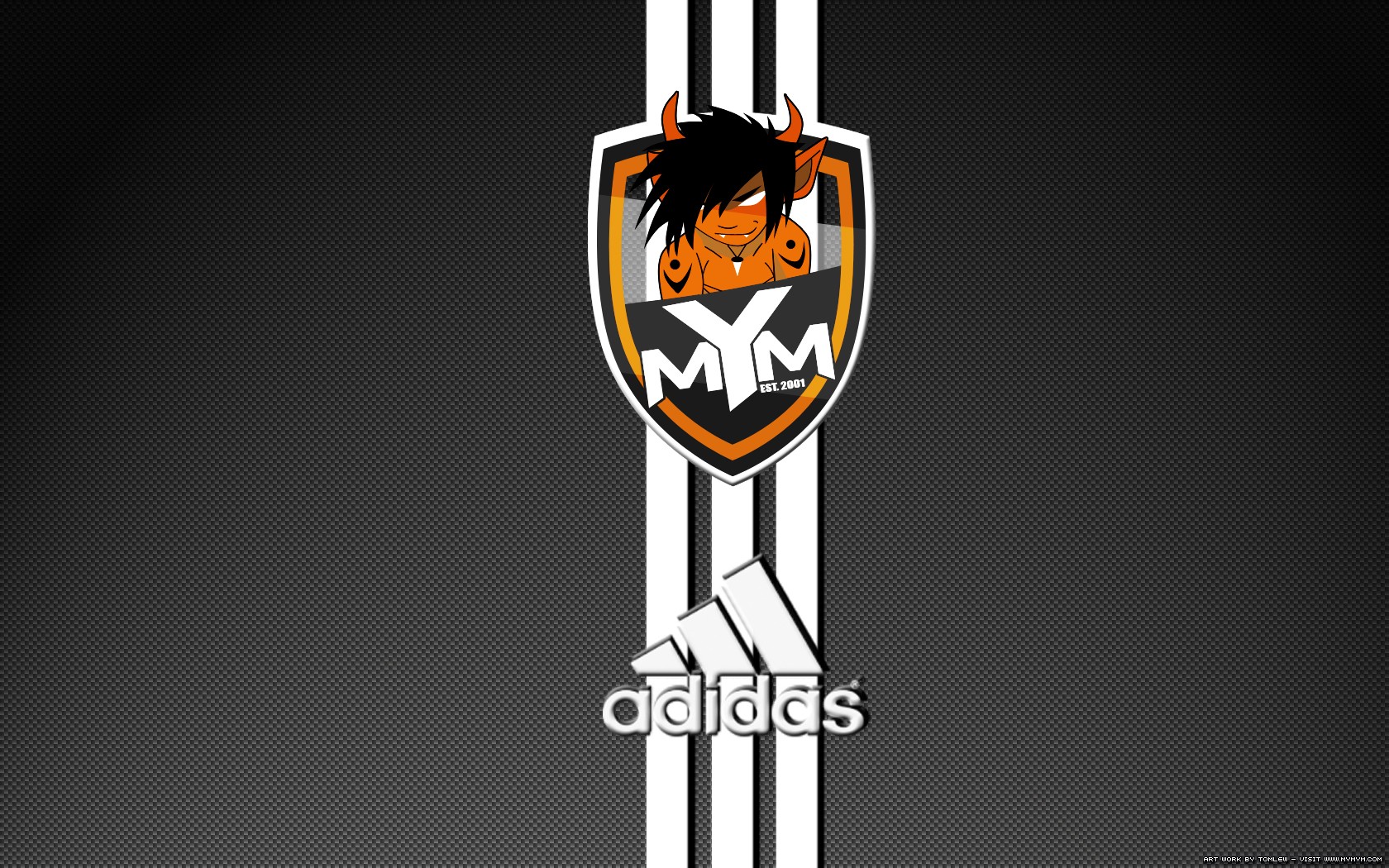 General 1680x1050 Meet Your Makers Adidas logo horns texture gray background brand PC gaming