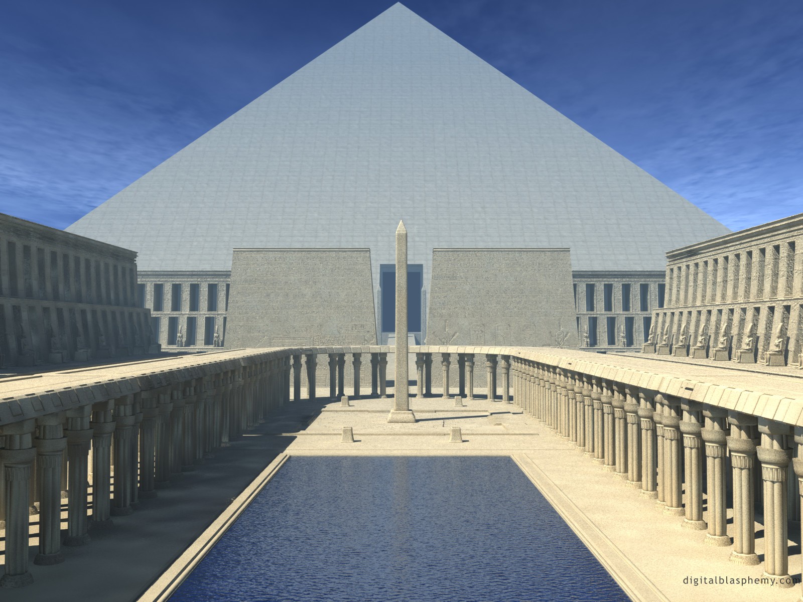 General 1600x1200 pyramid building digital art Egypt Digitalblasphemy
