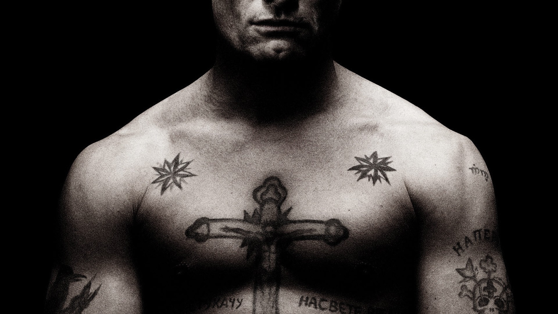 People 1920x1080 Mafia tattoo muscles Russian prison men Viggo Mortensen
