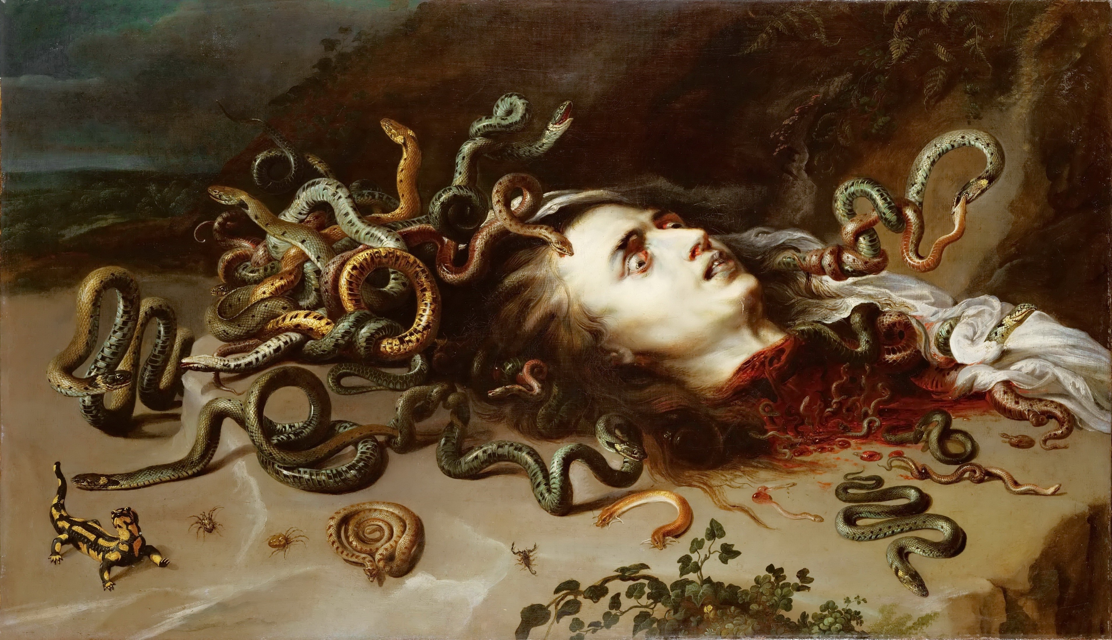 General 3815x2195 artwork Peter Paul Rubens Medusa painting classic art beheading