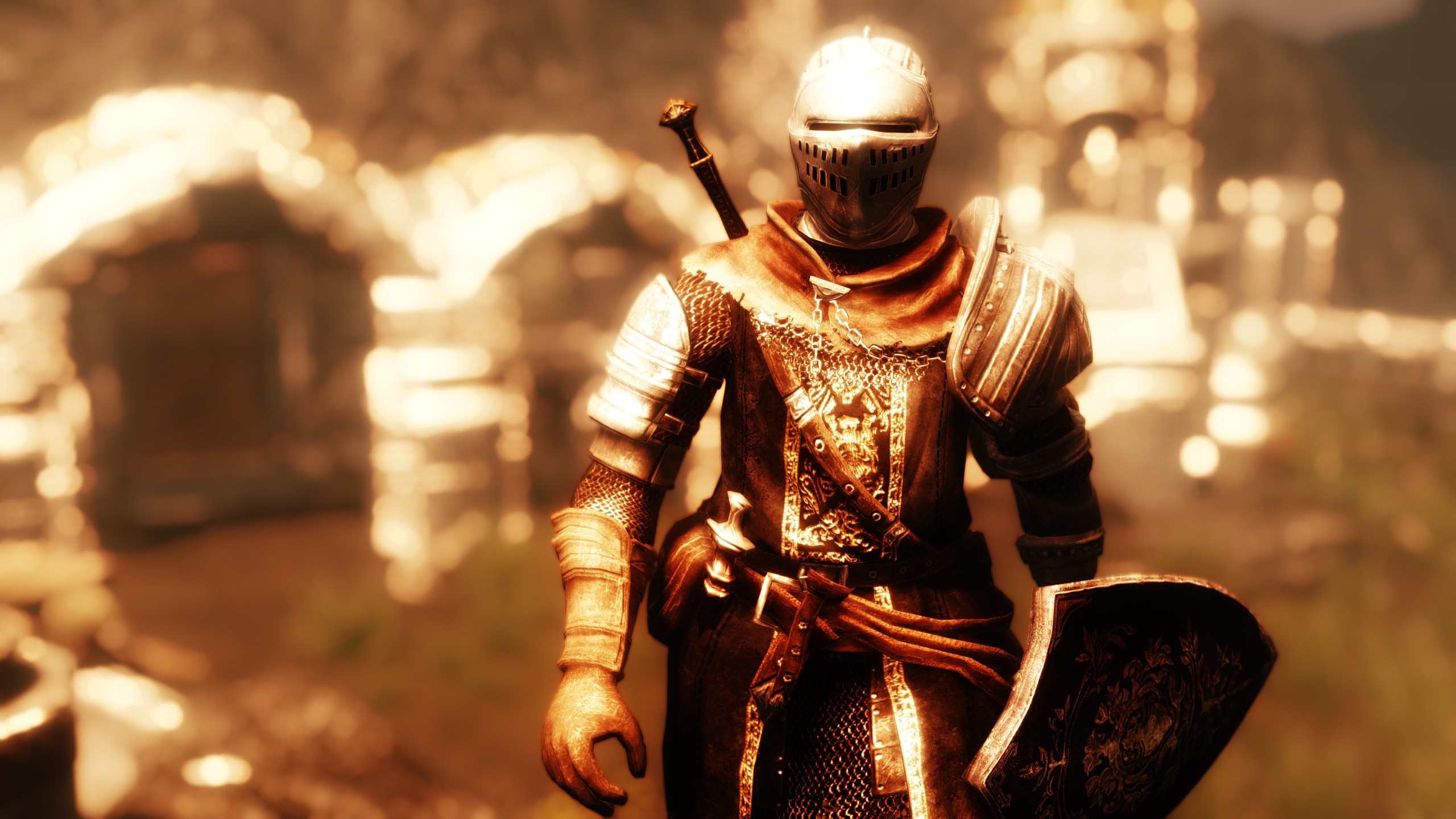 General 2560x1440 video games video game art fantasy art shield armor The Elder Scrolls V: Skyrim