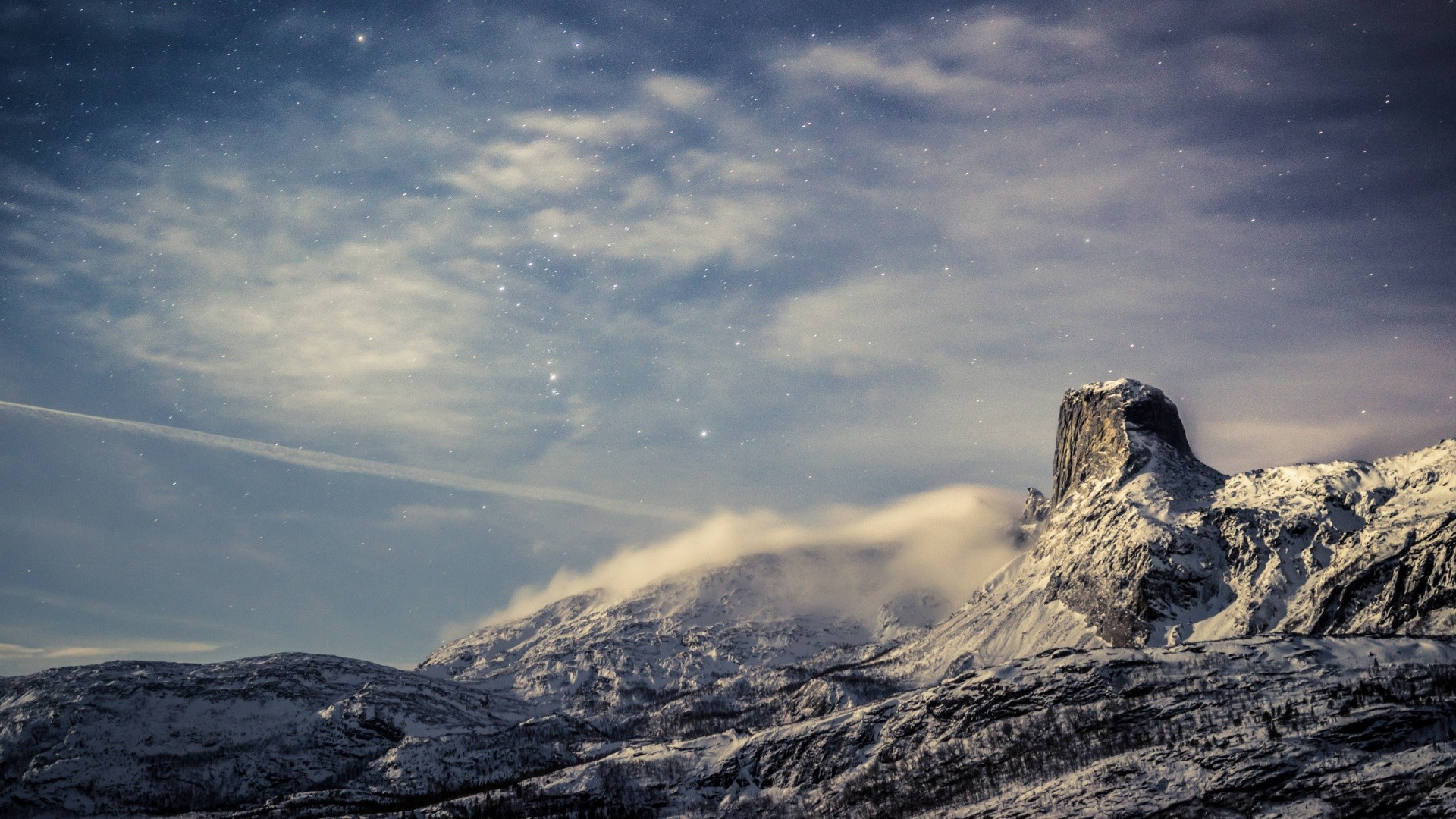 General 1920x1080 landscape nature sky winter snow mountains stars snowy peak cold ice outdoors snowy mountain