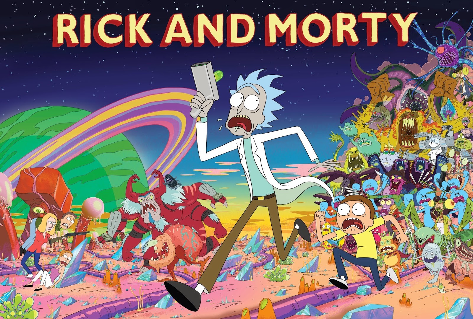 General 1600x1080 Rick and Morty Rick Sanchez Morty Smith Jerry Smith Beth Smith Summer Smith cartoon Adult Swim TV series