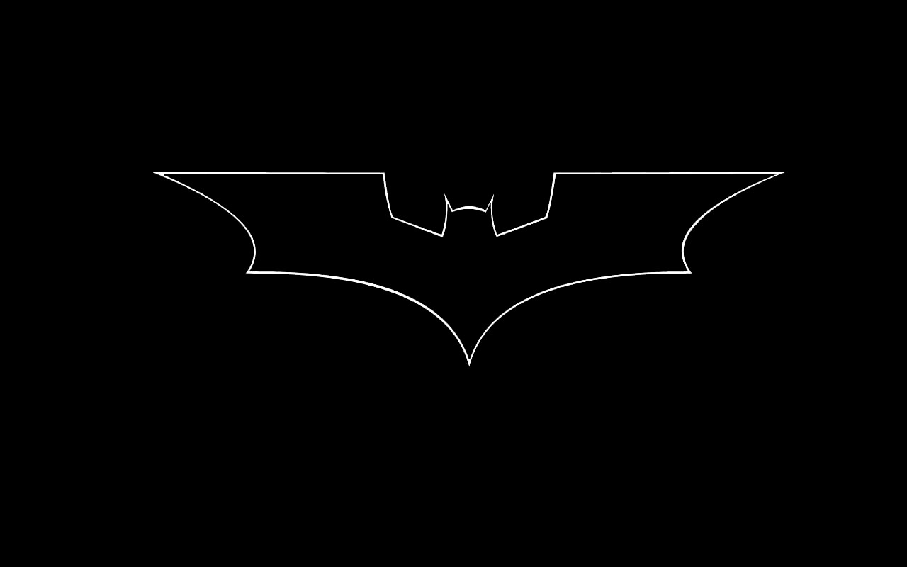 General 1280x800 Batman Batman logo minimalism simple background black background superhero DC Comics