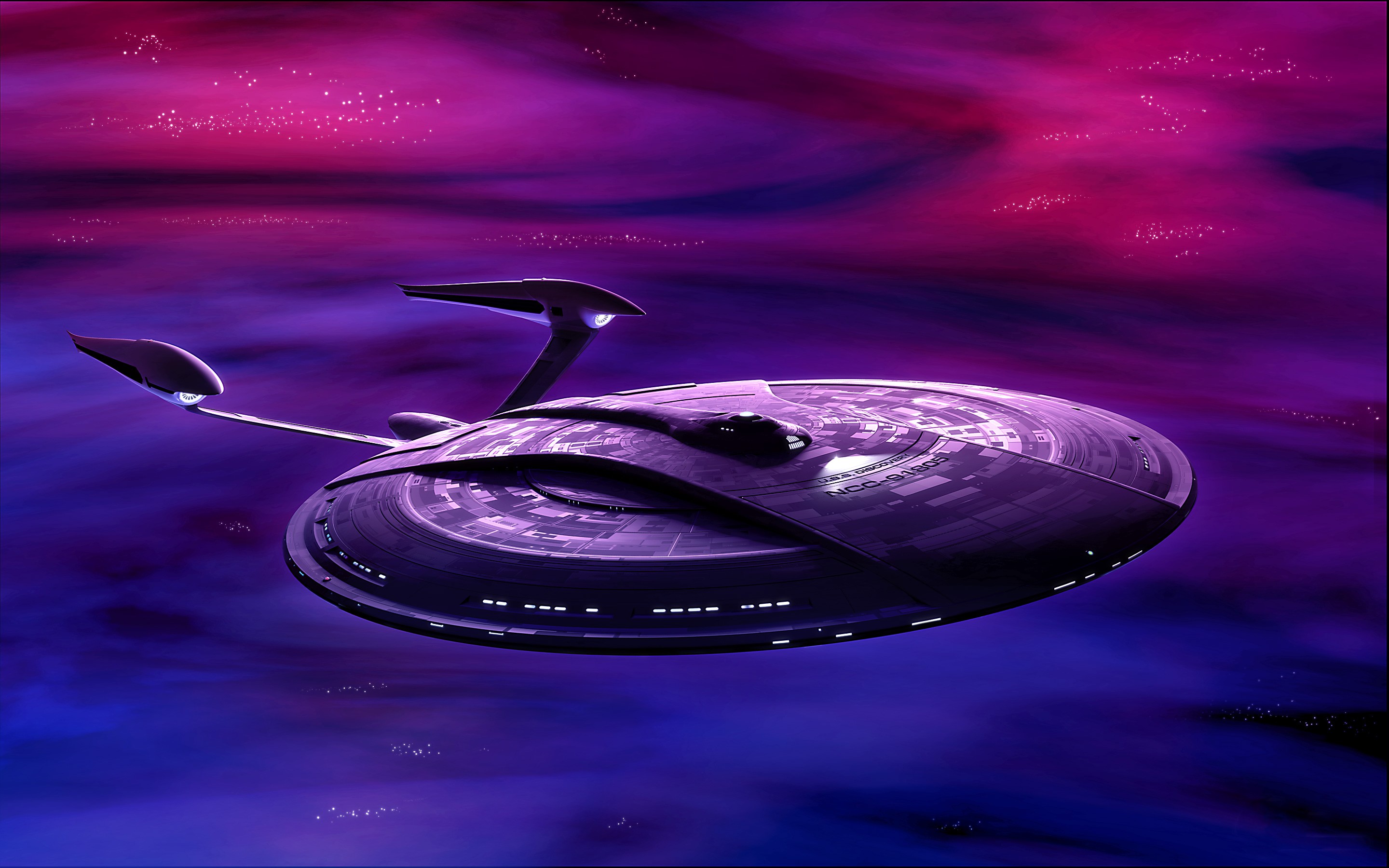 General 2880x1800 Star Trek spaceship artwork nebula fan art digital art Star Trek Ships vehicle