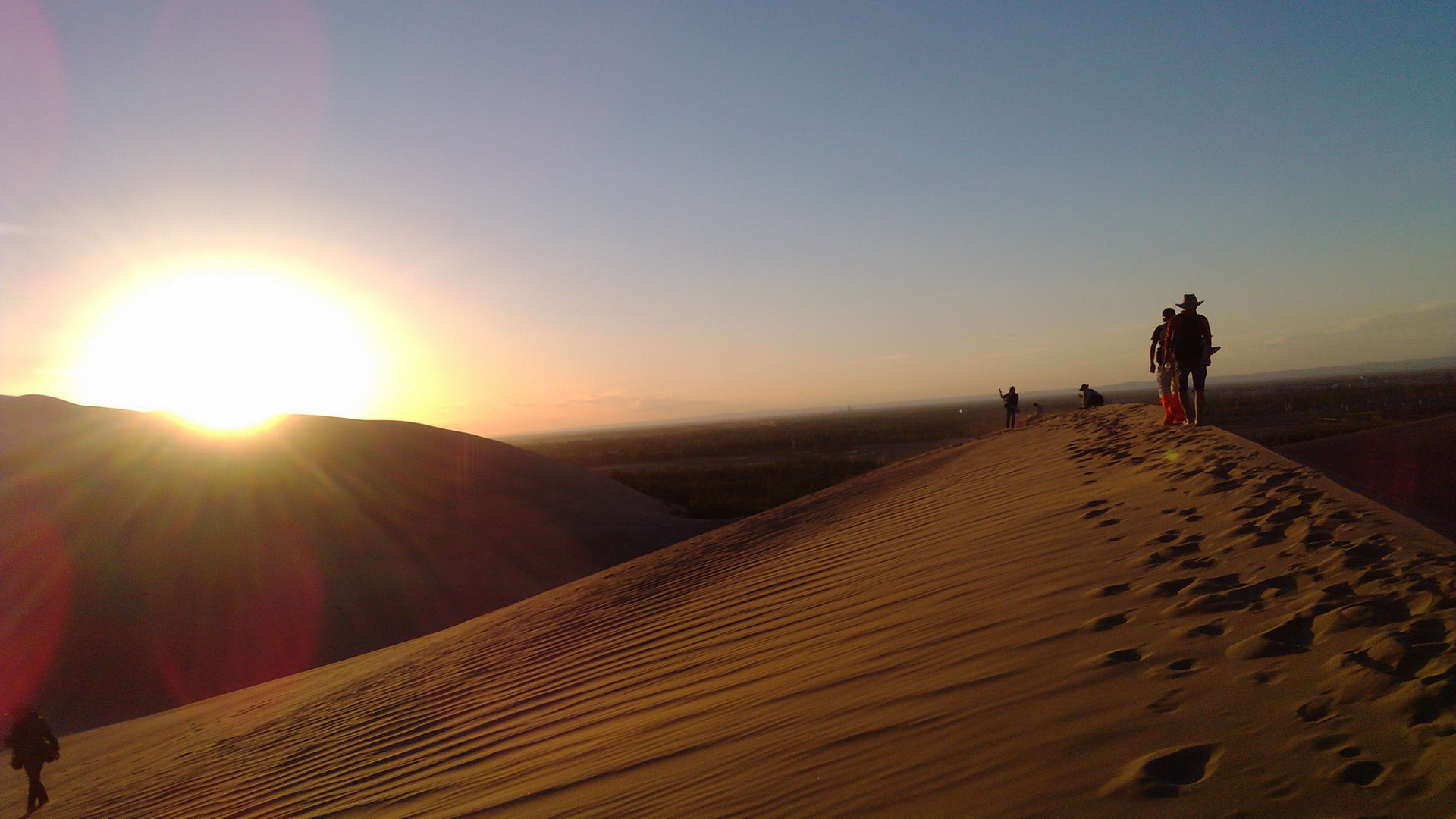 General 1920x1080 sunset people landscape dunes nature desert