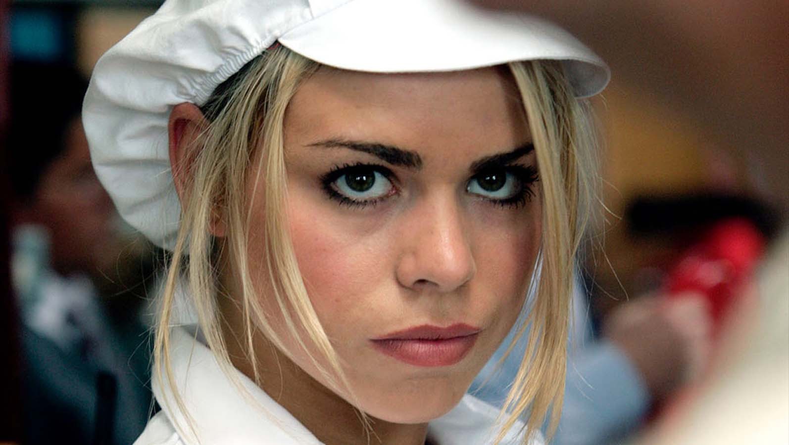 People 1594x900 Billie Piper actress blonde women women with hats film stills TV series Doctor Who face