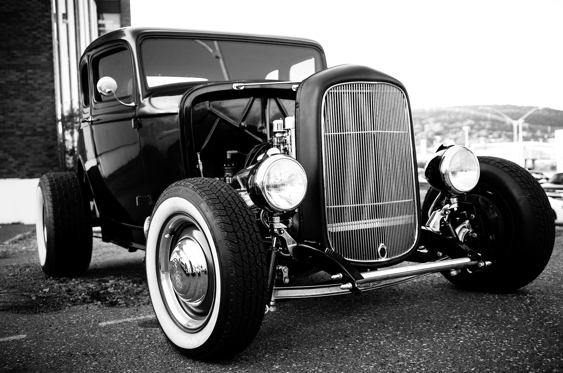 General 1920x1275 old car monochrome oldtimers vehicle Hot Rod car