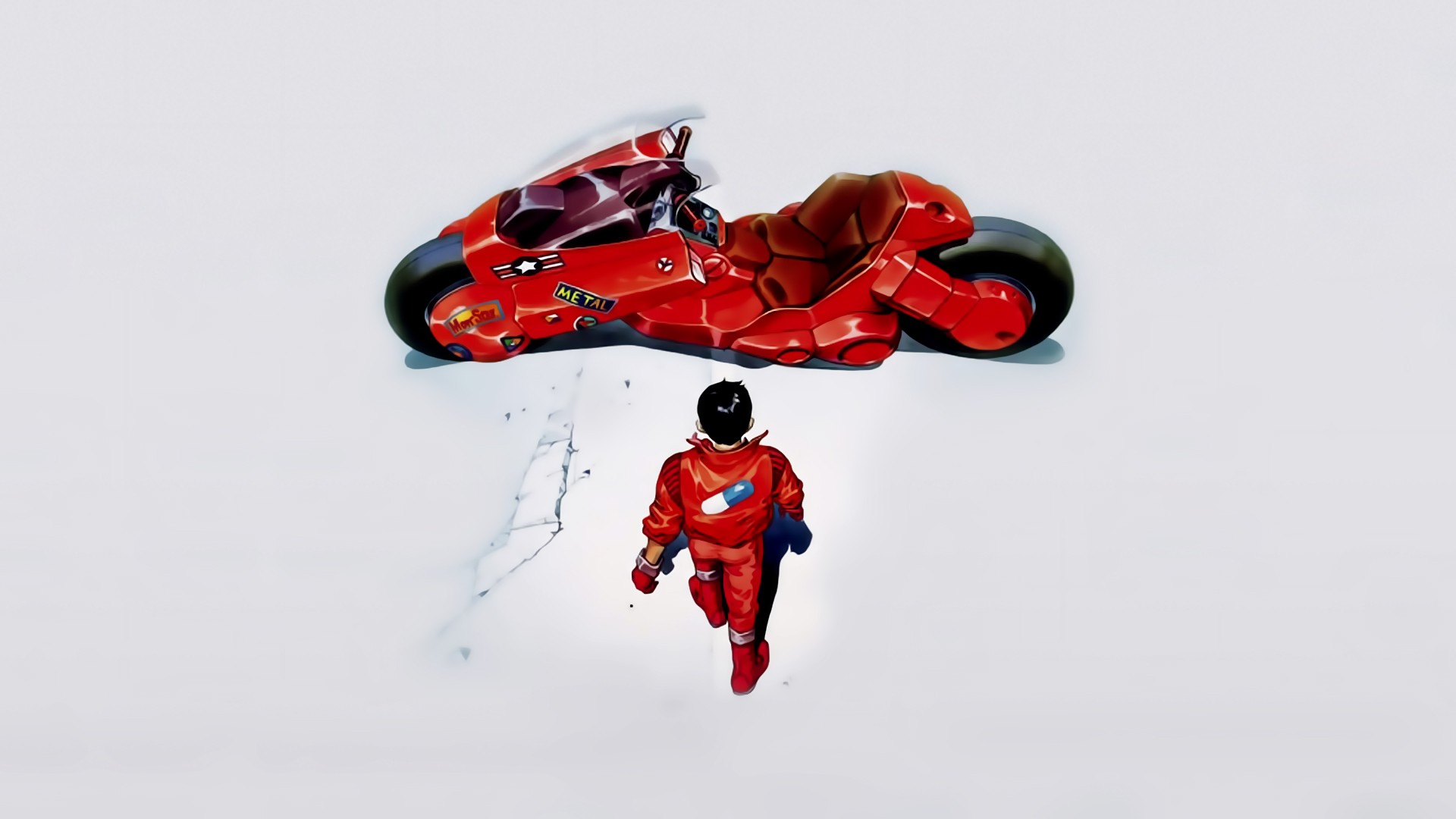 Anime 1920x1080 Akira Shotaro Kaneda anime motorcycle vehicle Red Motorcycles