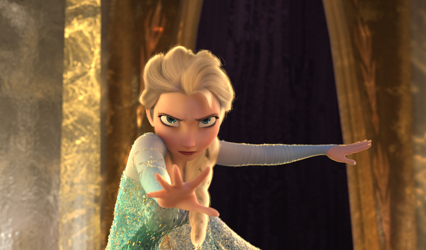 General 1452x854 Frozen (movie) Elsa movies animated movies film stills fantasy girl Disney