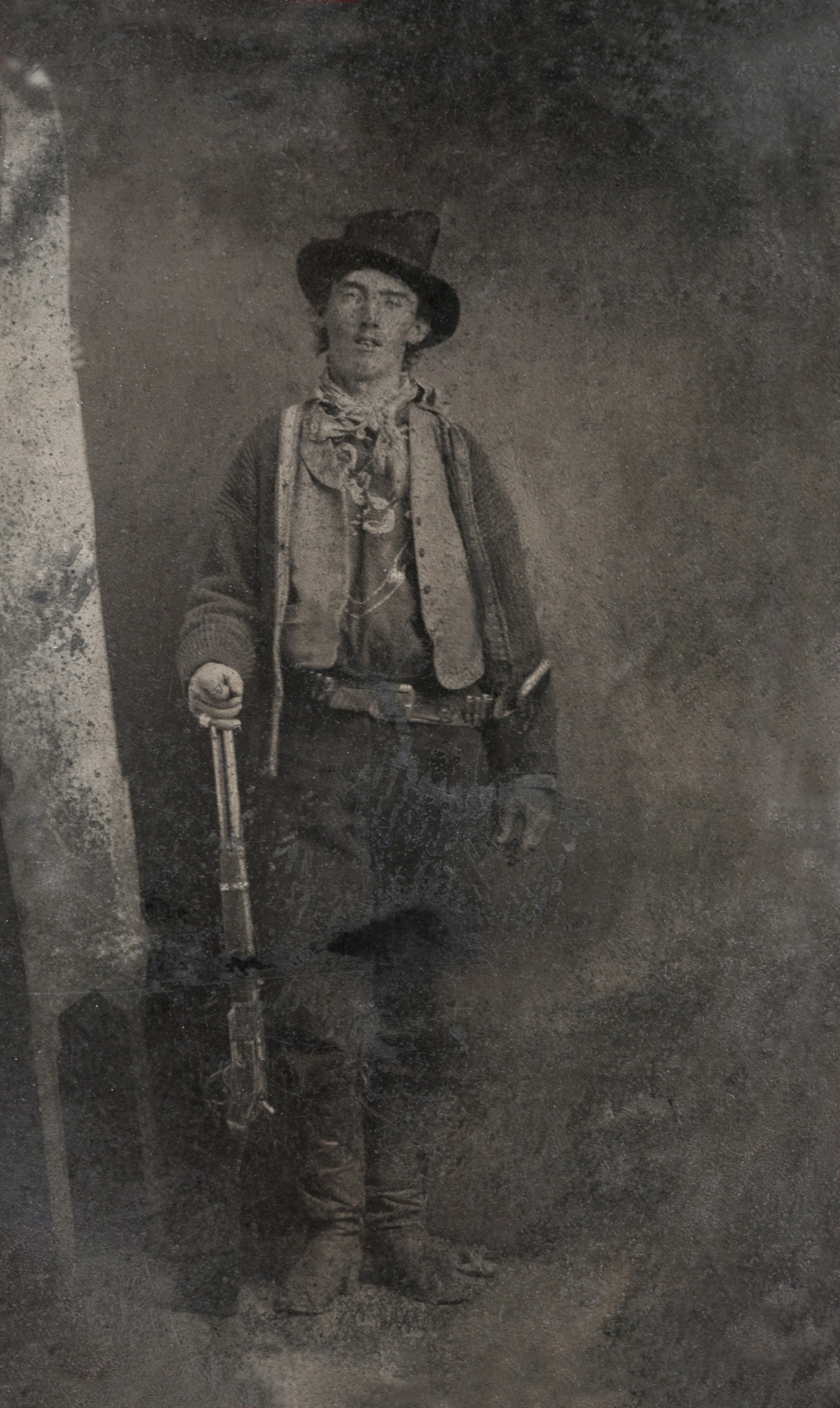 General 2147x3599 vintage men outlaws  rifles photography Billy The Kid