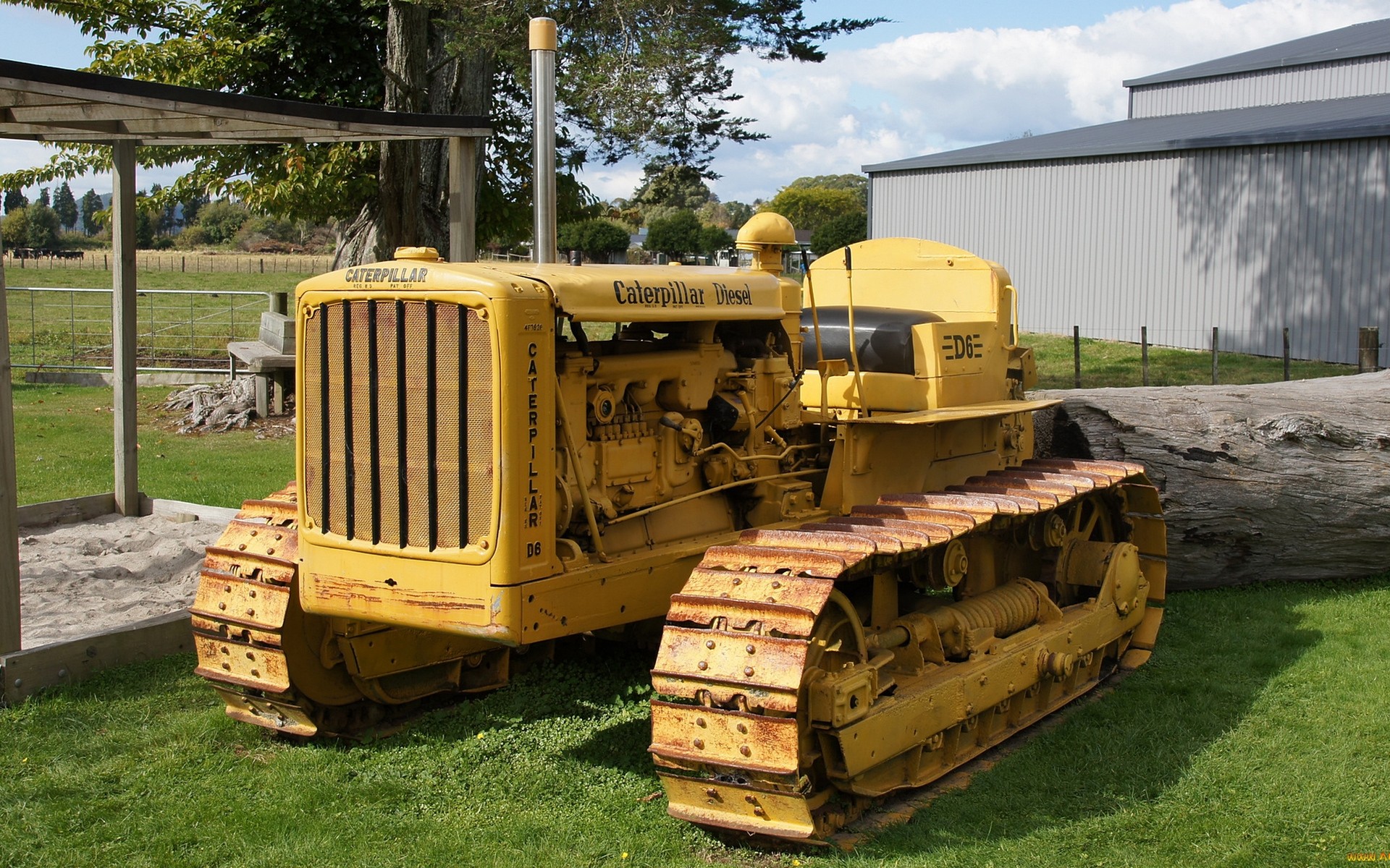General 1920x1200 bulldozer vehicle Caterpillar (company) yellow heavy equipment