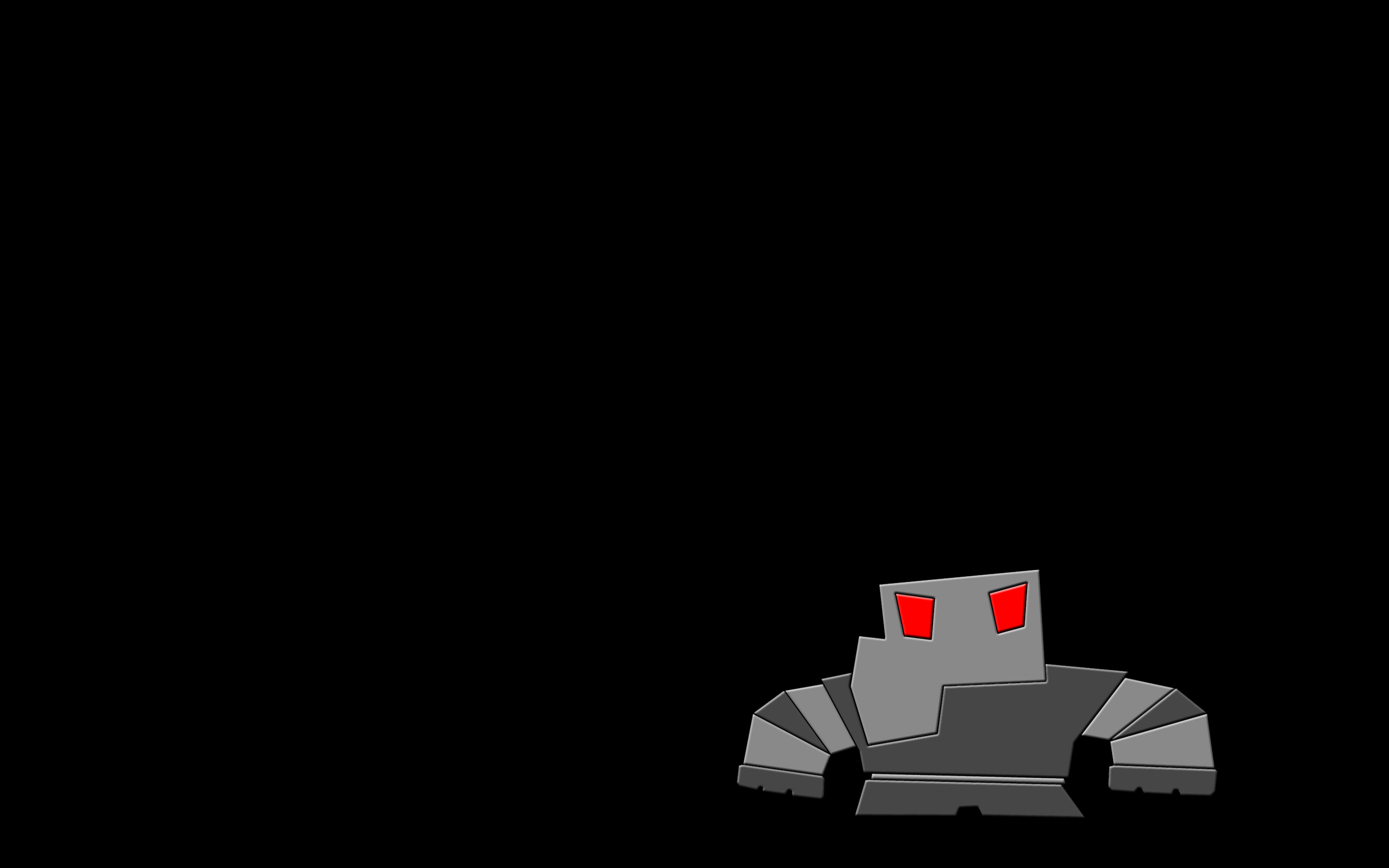 General 2880x1800 robot red eyes minimalism simple background black background
