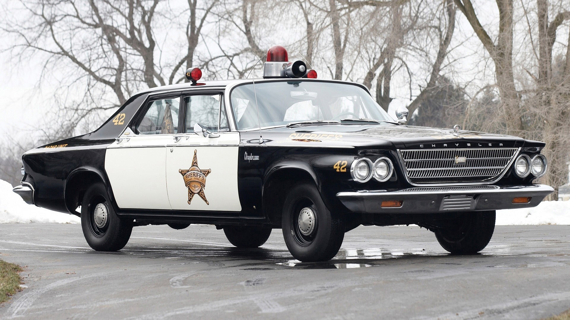 General 1920x1080 car police police cars old car Chrysler sheriff road Chrysler 300 vehicle Chevrolet