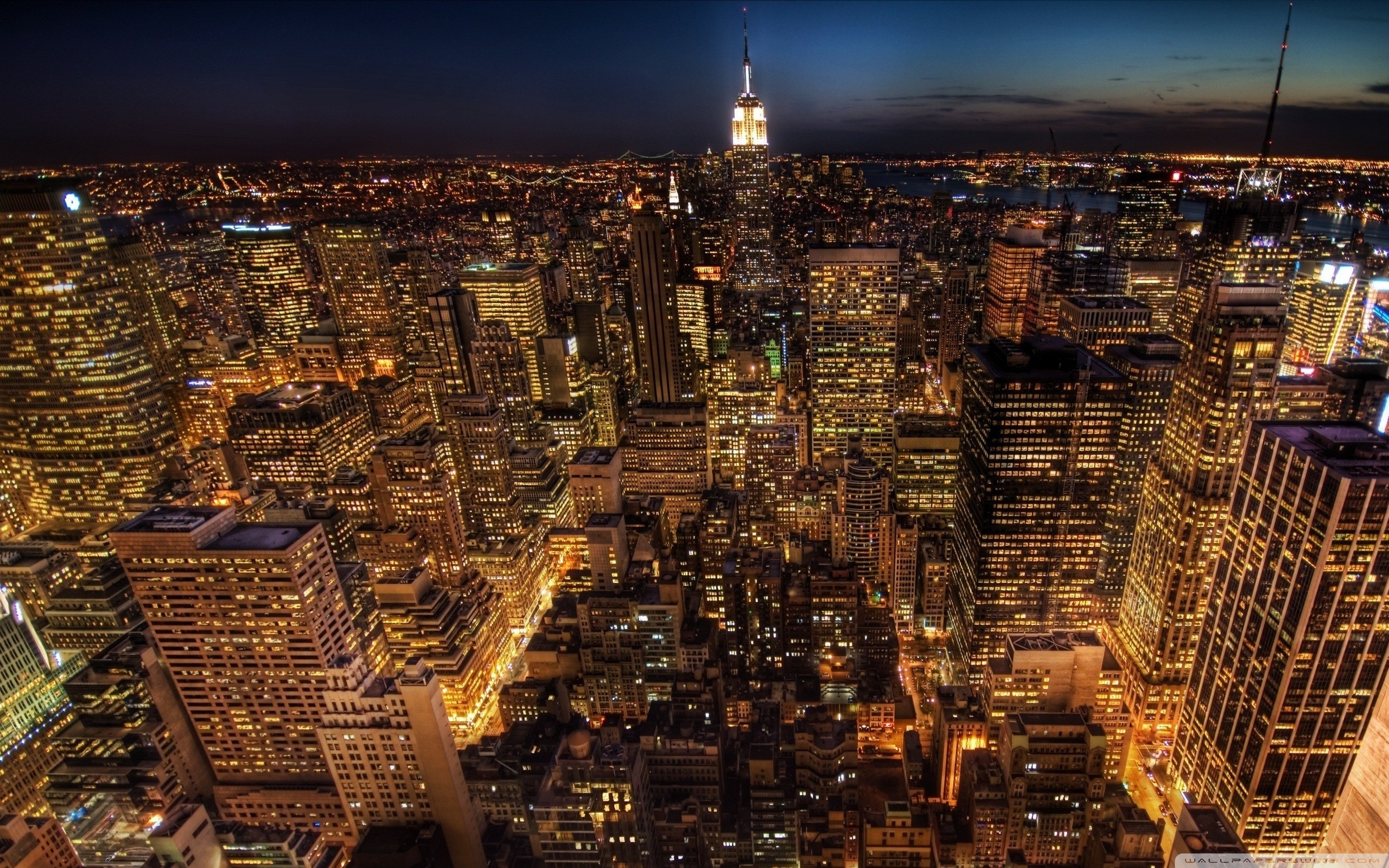 General 2560x1600 city cityscape lights New York City city lights night USA
