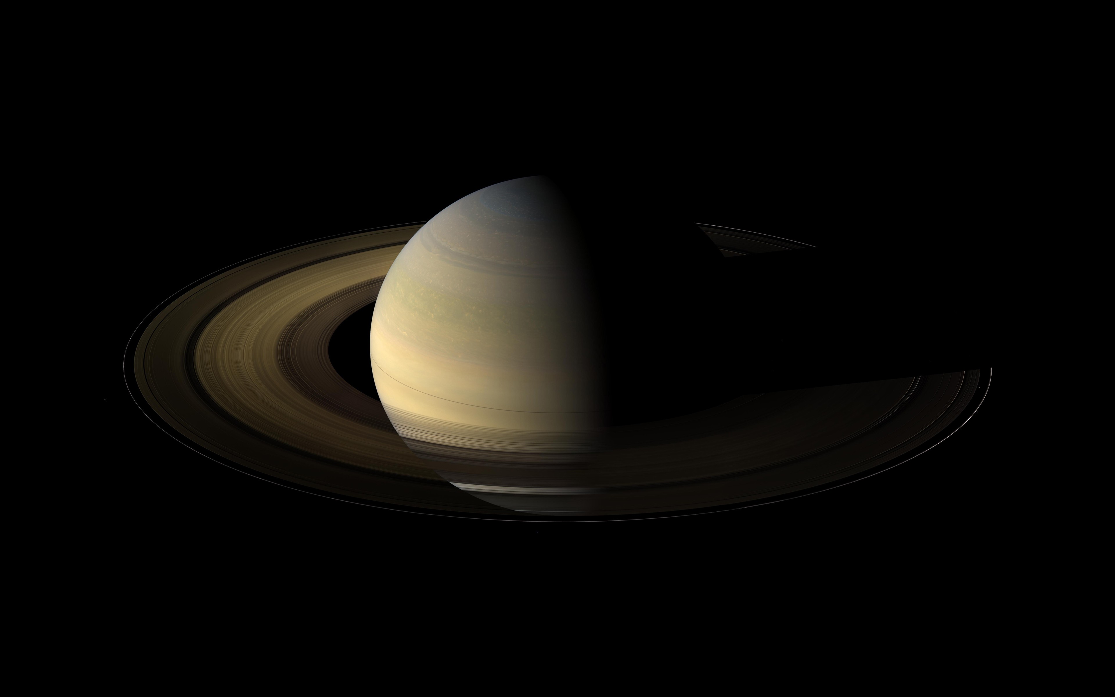 General 3840x2400 Saturn space planet Solar System space art dark digital art