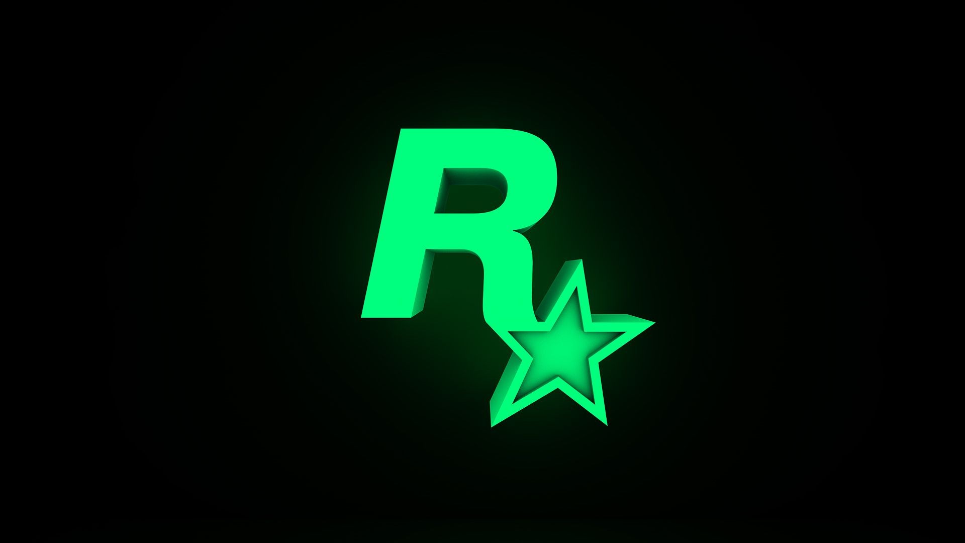 General 1920x1080 Rockstar Games logo video games PC gaming black background green