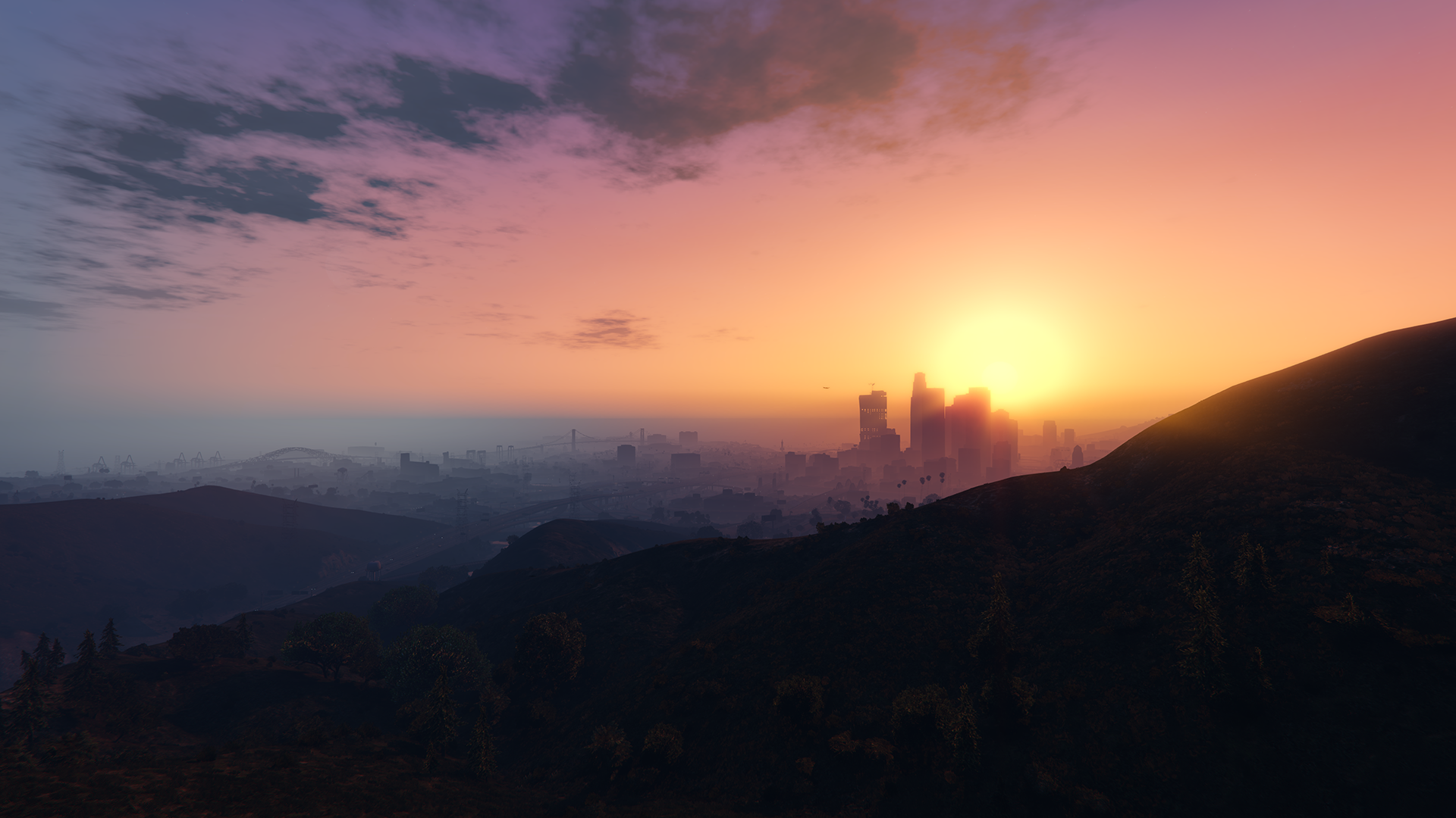 General 1920x1080 video games Grand Theft Auto V screen shot sky PC gaming