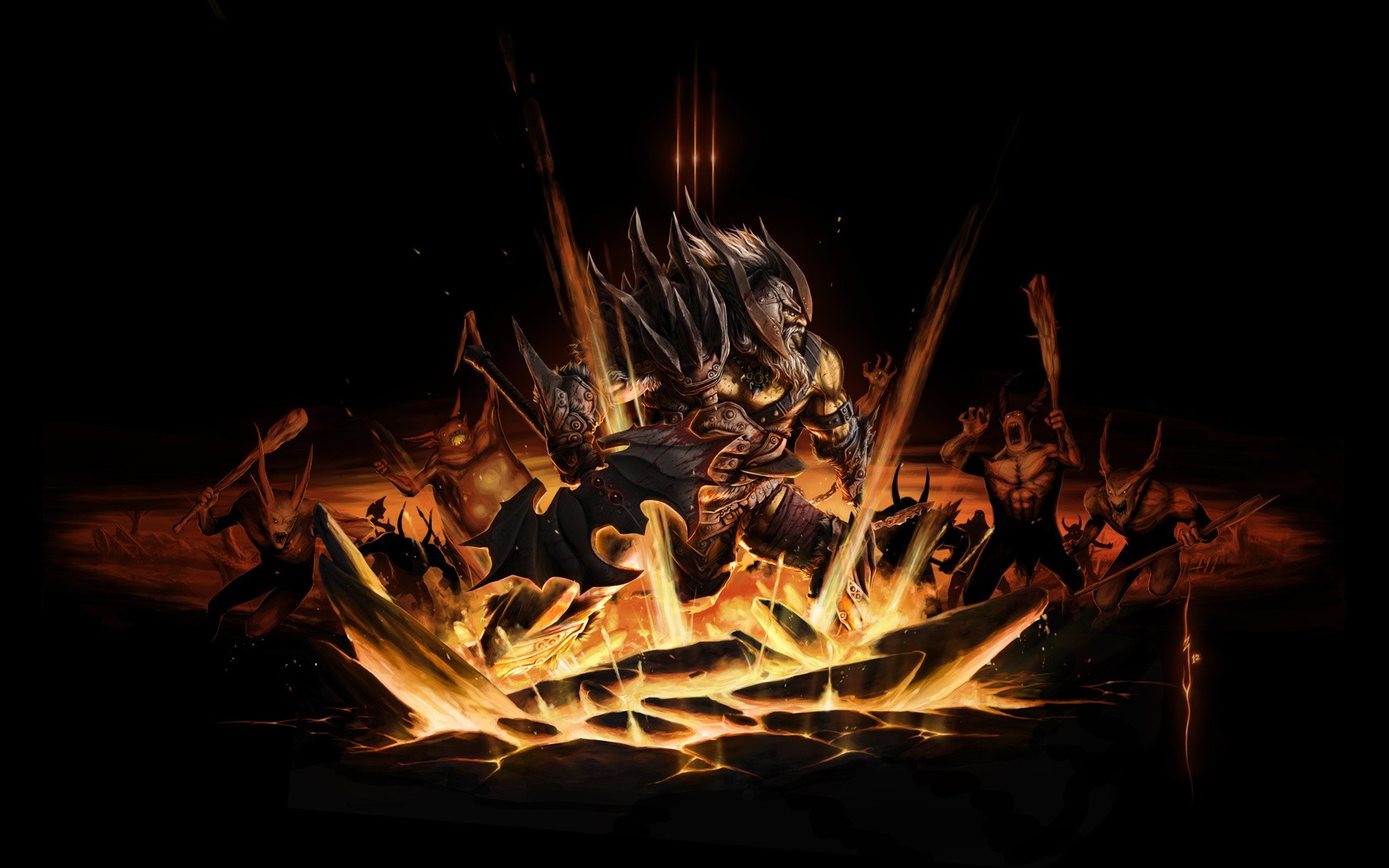 General 1680x1050 Diablo Diablo III fantasy art warrior video games video game art PC gaming simple background black background