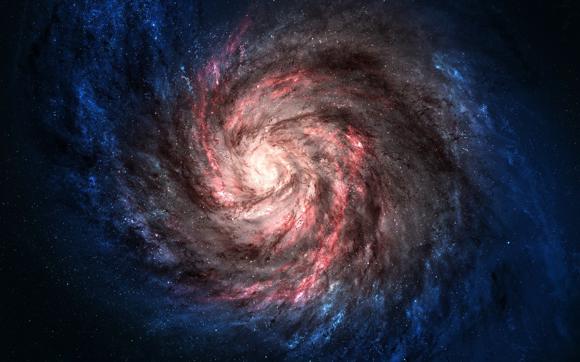 General 1920x1200 galaxy spiral galaxy space digital art universe stars nebula black holes spiral
