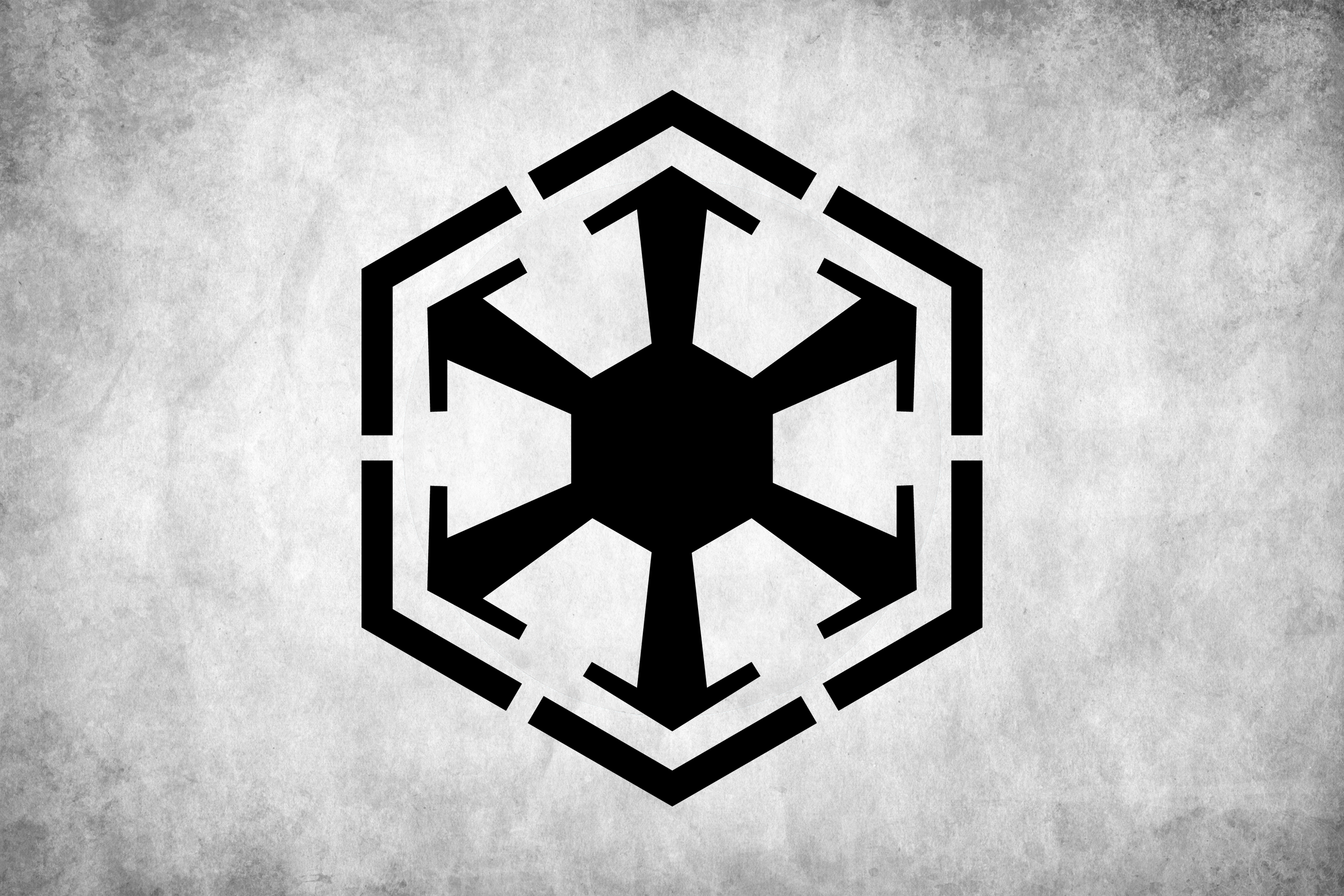 General 3000x2001 Star Wars science fiction symmetry grunge gray digital art simple background logo