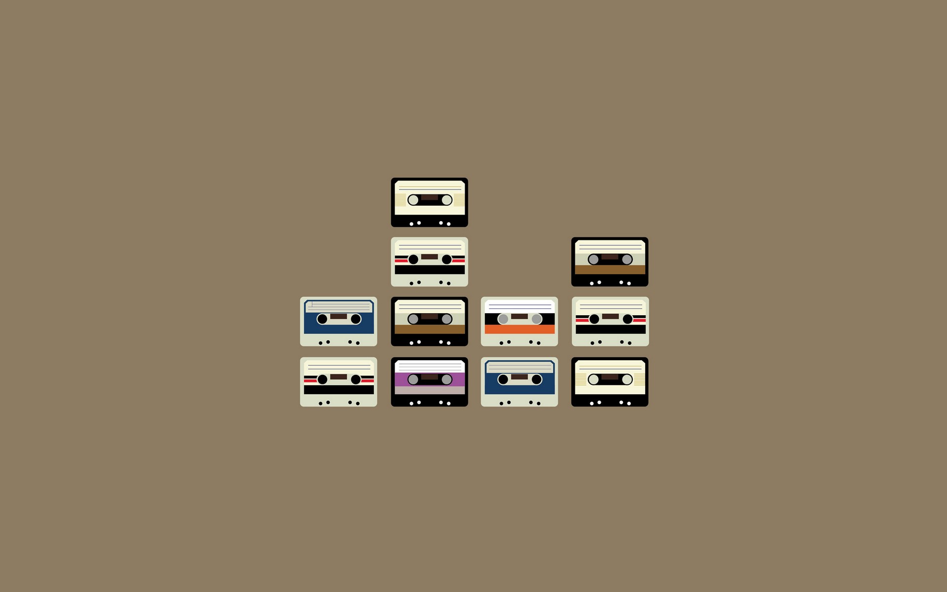 General 1920x1200 cassette audio spectrum minimalism simple background music beige background beige