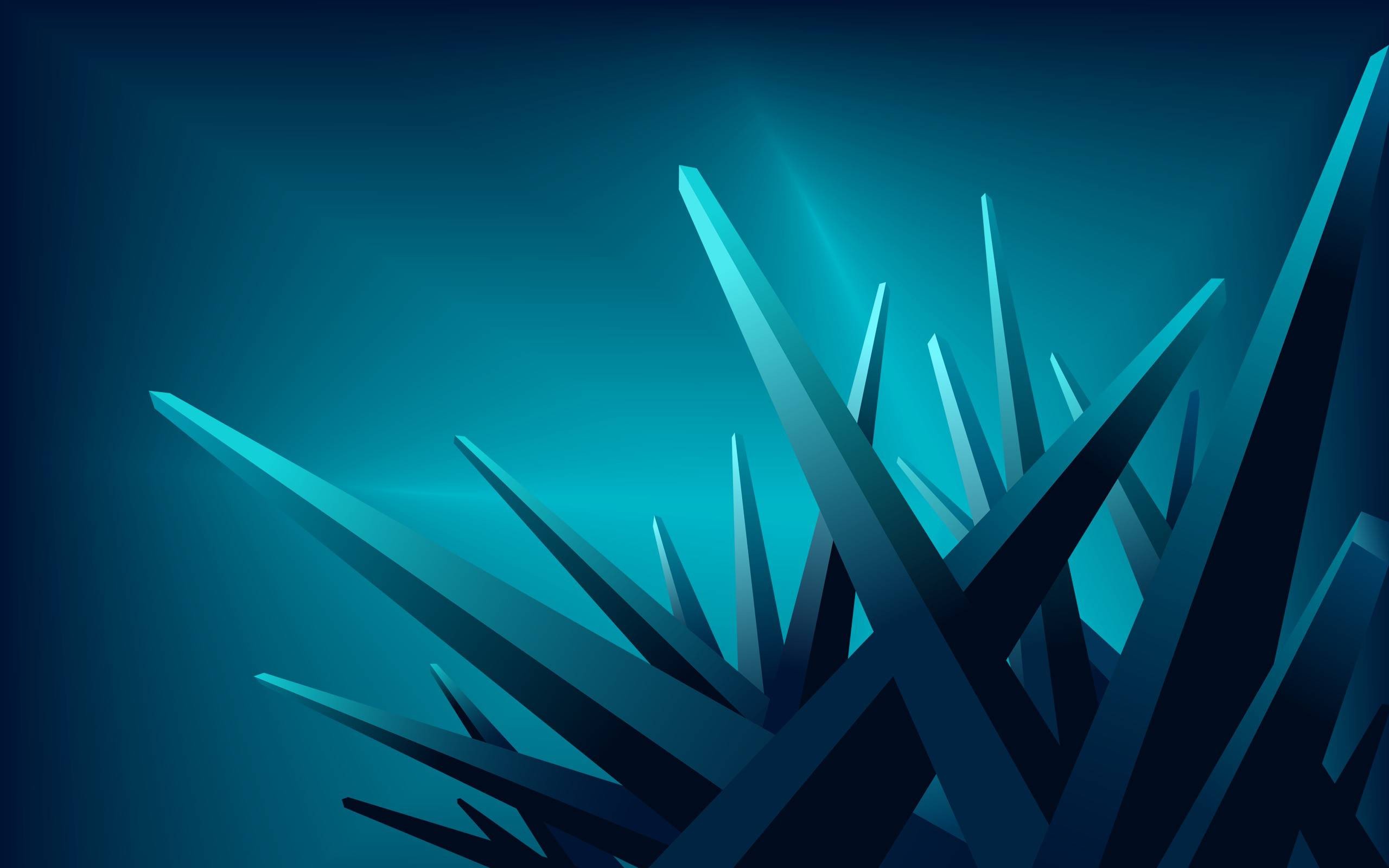 General 2560x1600 abstract blue background digital art cyan blue CGI
