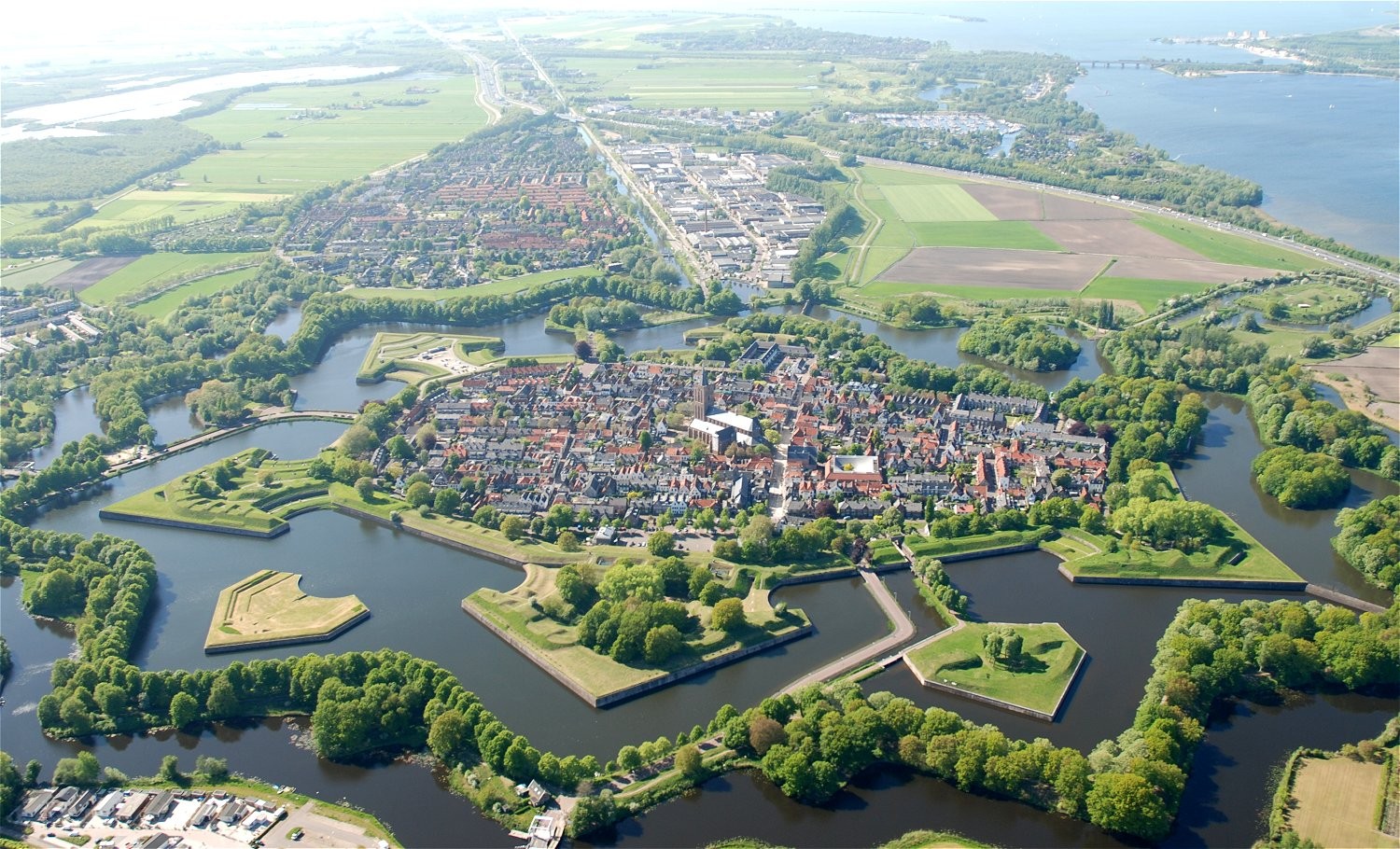 General 1500x910 aerial view Naarden (netherlands) Netherlands