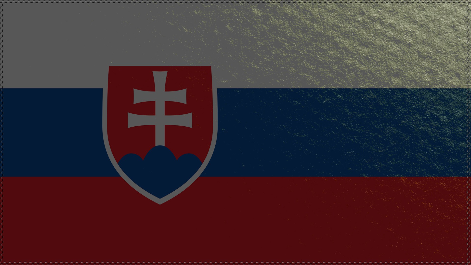 General 1920x1080 flag Slovakia white blue red digital art